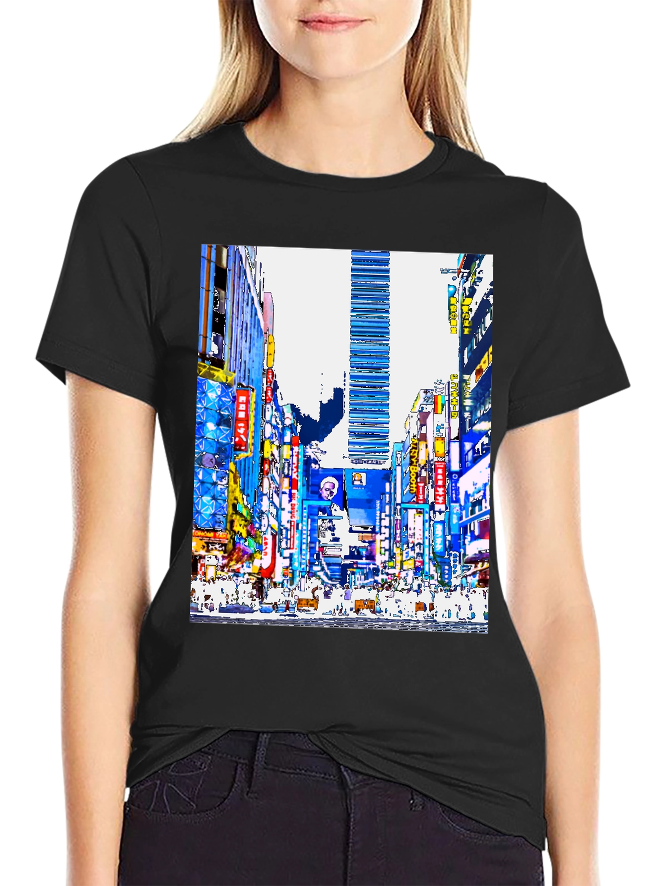Tokyo Street Scene Graphic T-Shirt
