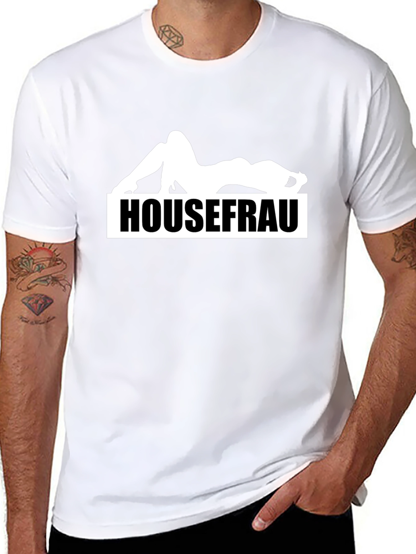 Housefrau Graphic Tee - Bold Statement Shirt
