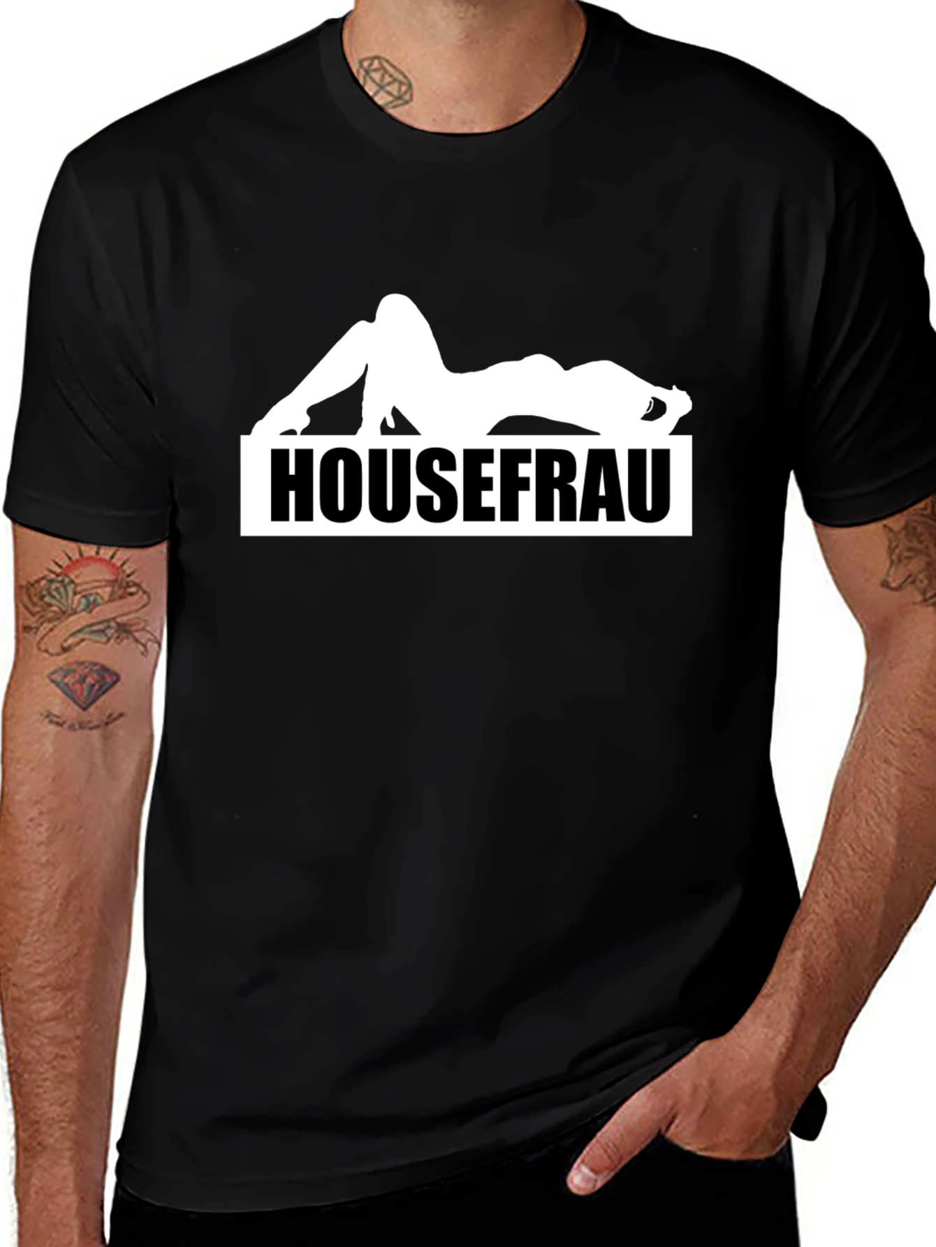 Housefrau Graphic Tee - Bold Statement Shirt