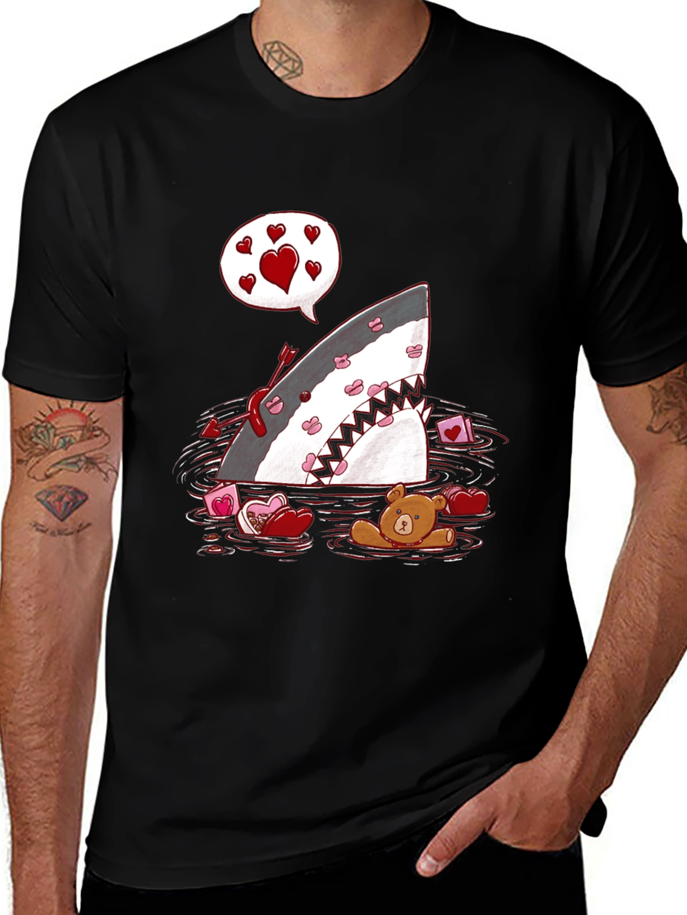 Valentines Shark T-Shirt