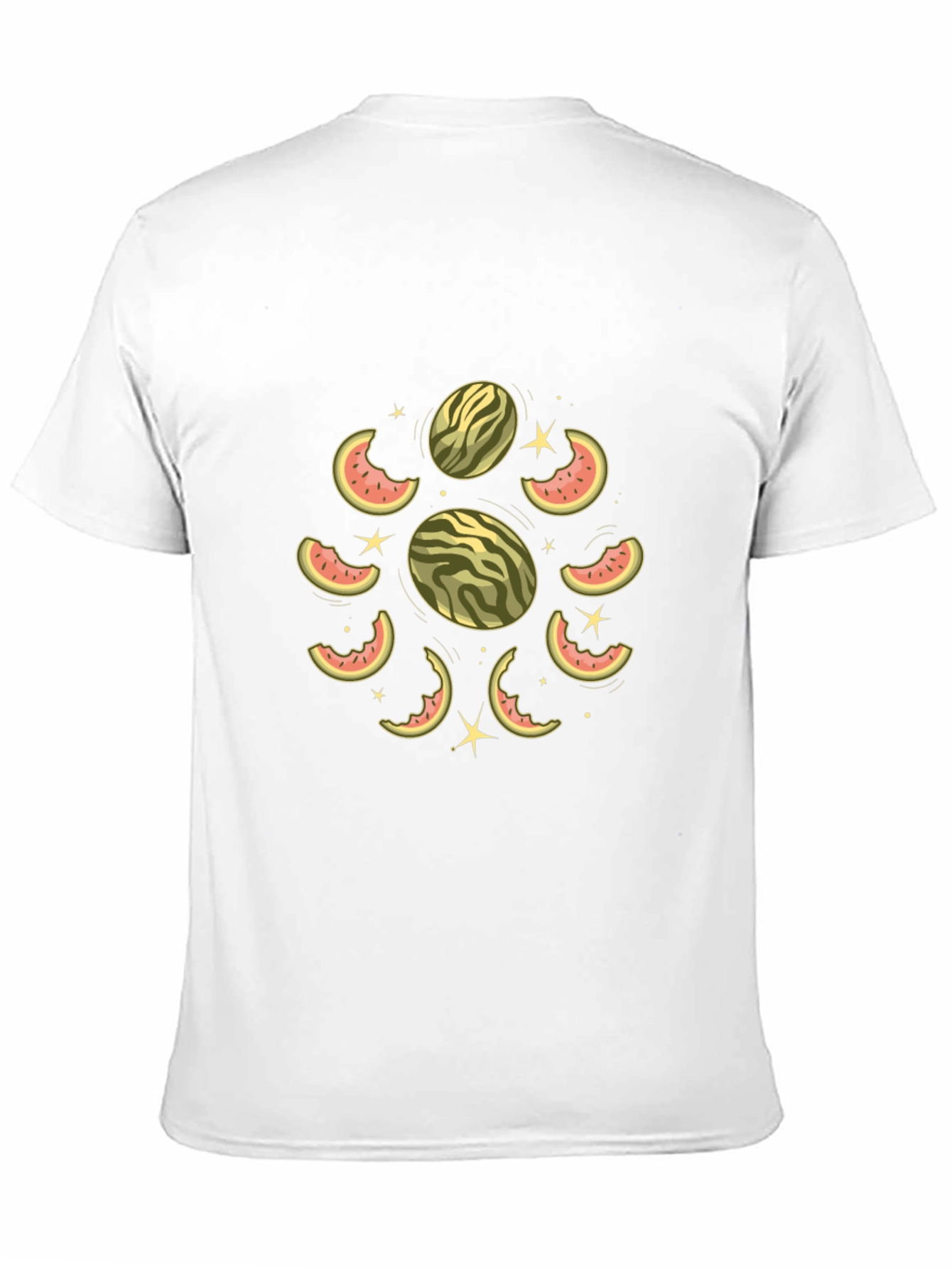 Watermelon Slice Graphic Black T-Shirt