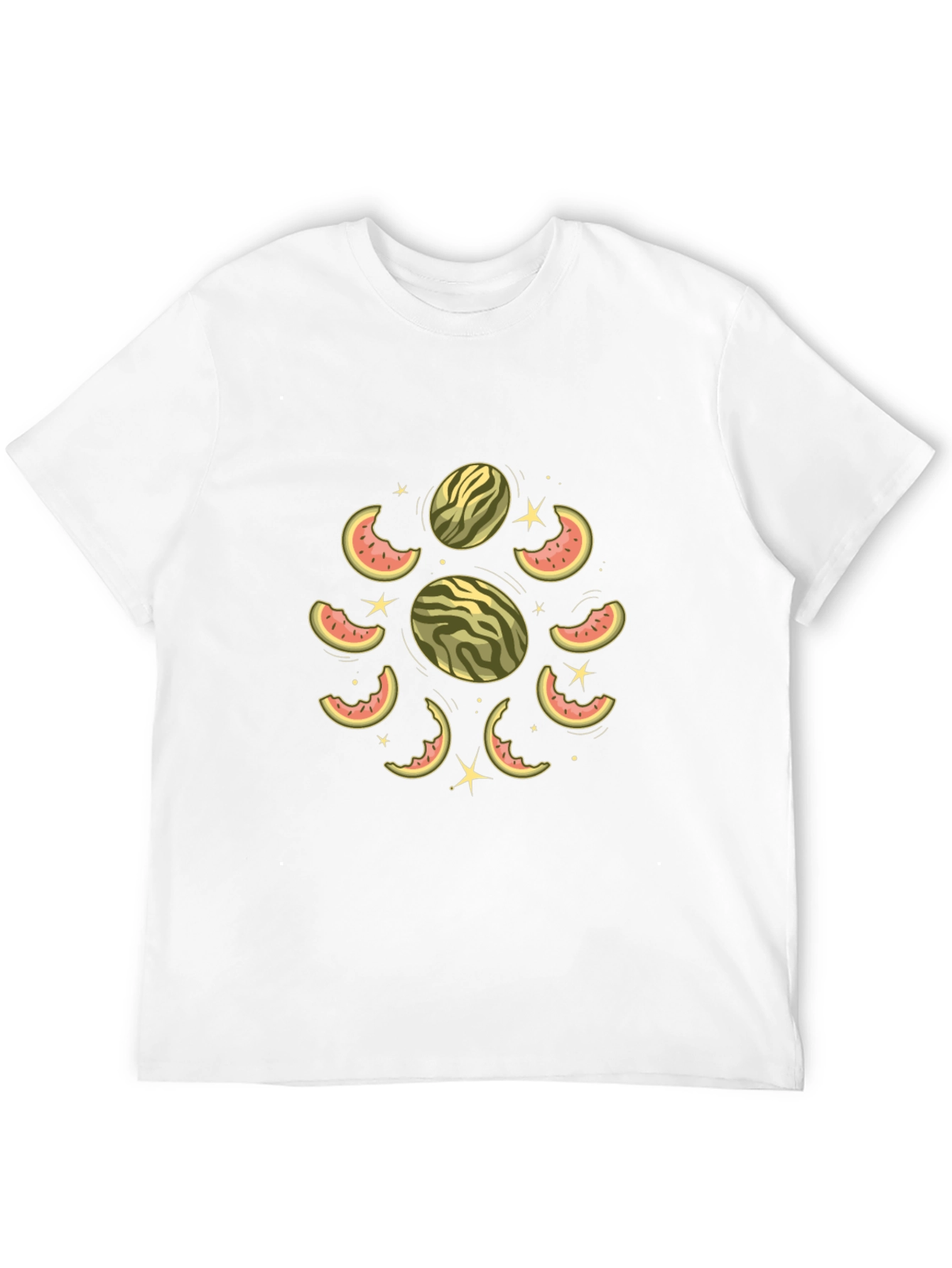 Watermelon Slice Graphic Black T-Shirt