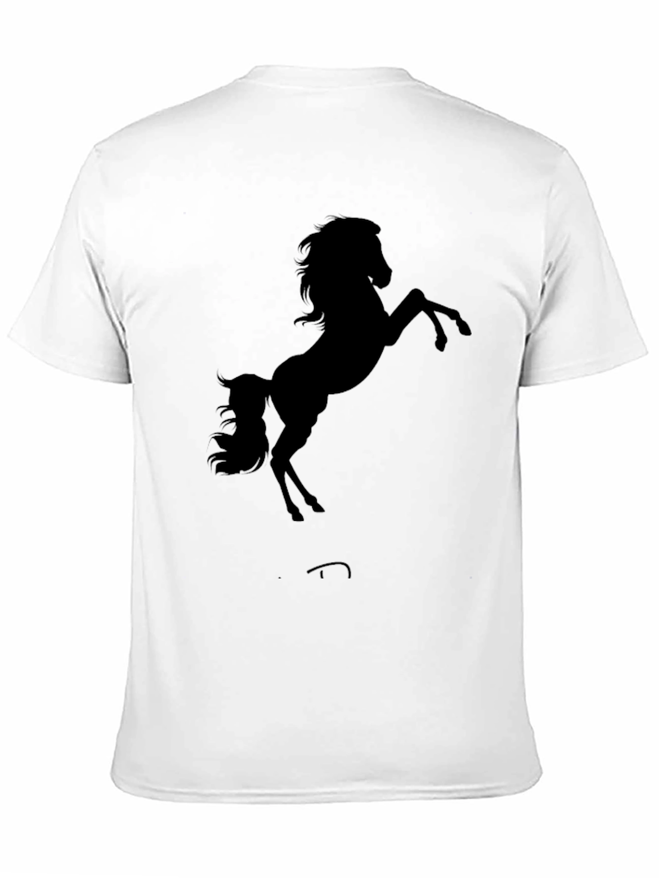 Black Horse Silhouette Graphic Tee