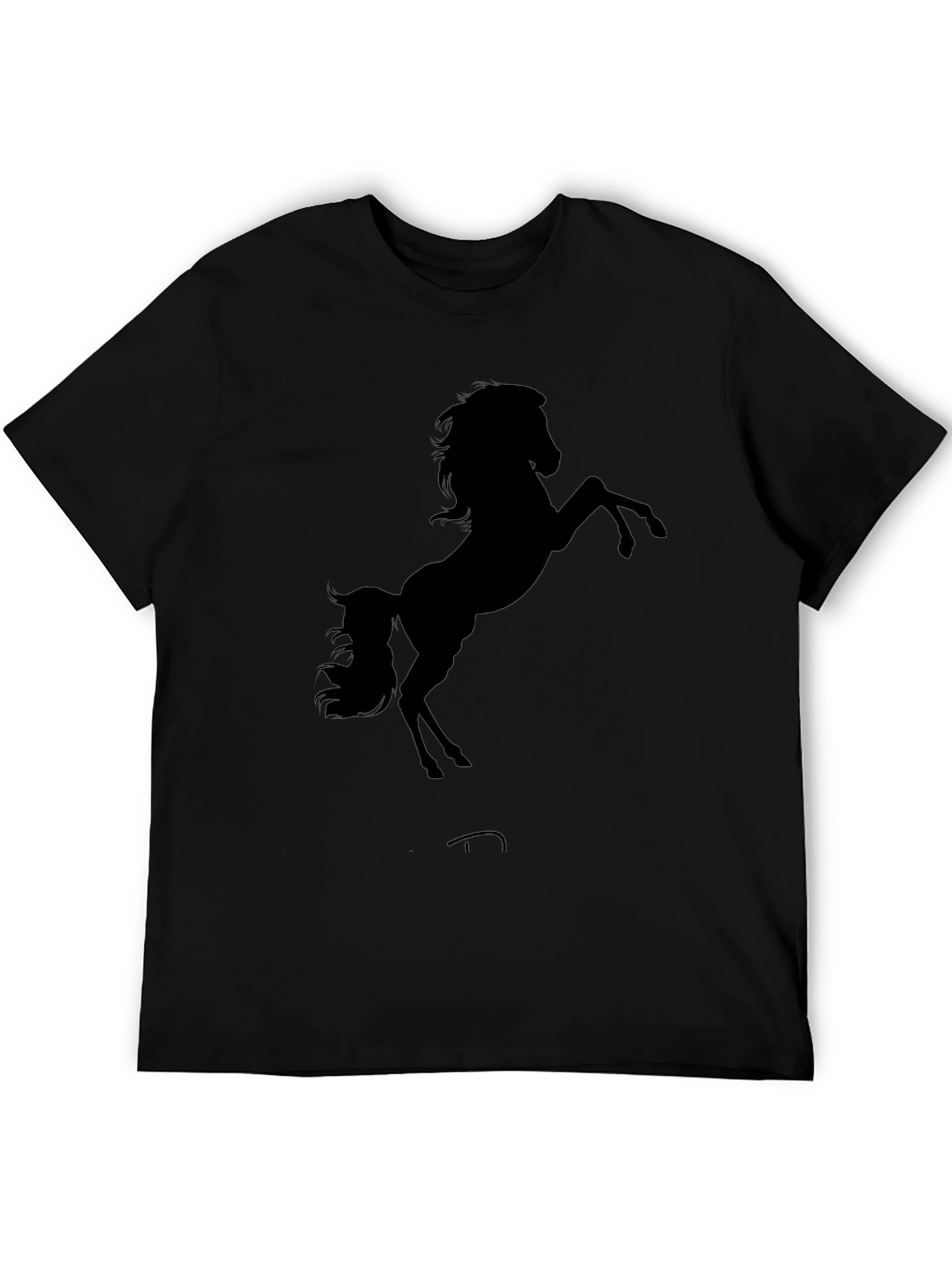 Black Horse Silhouette Graphic Tee