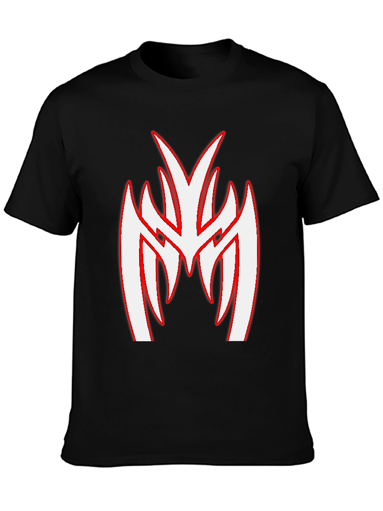 Black T-Shirt with Unique Graphic Print