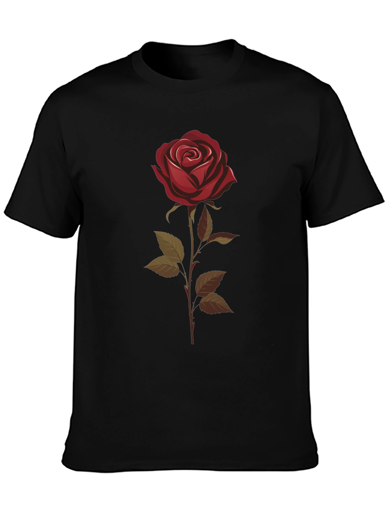 Rose Graphic T-Shirt - Classic Floral Design