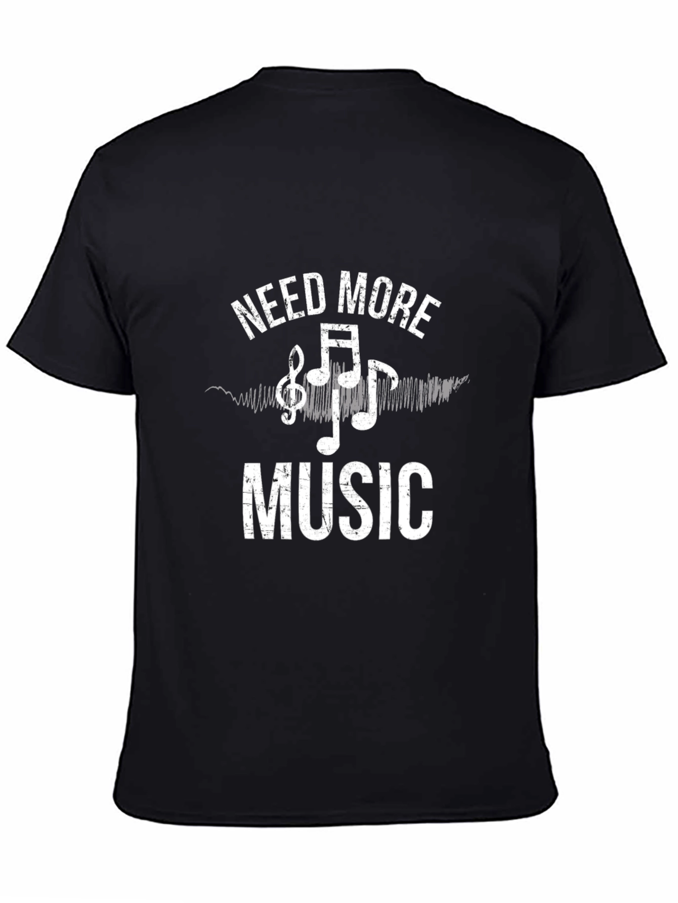 Need More Music Black T-Shirt