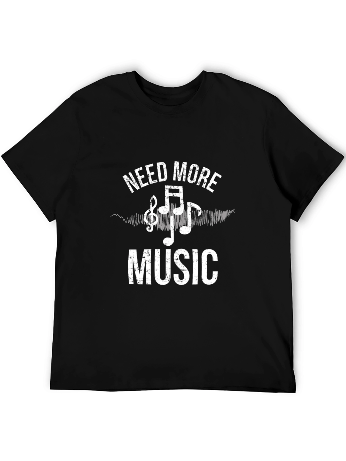 Need More Music Black T-Shirt