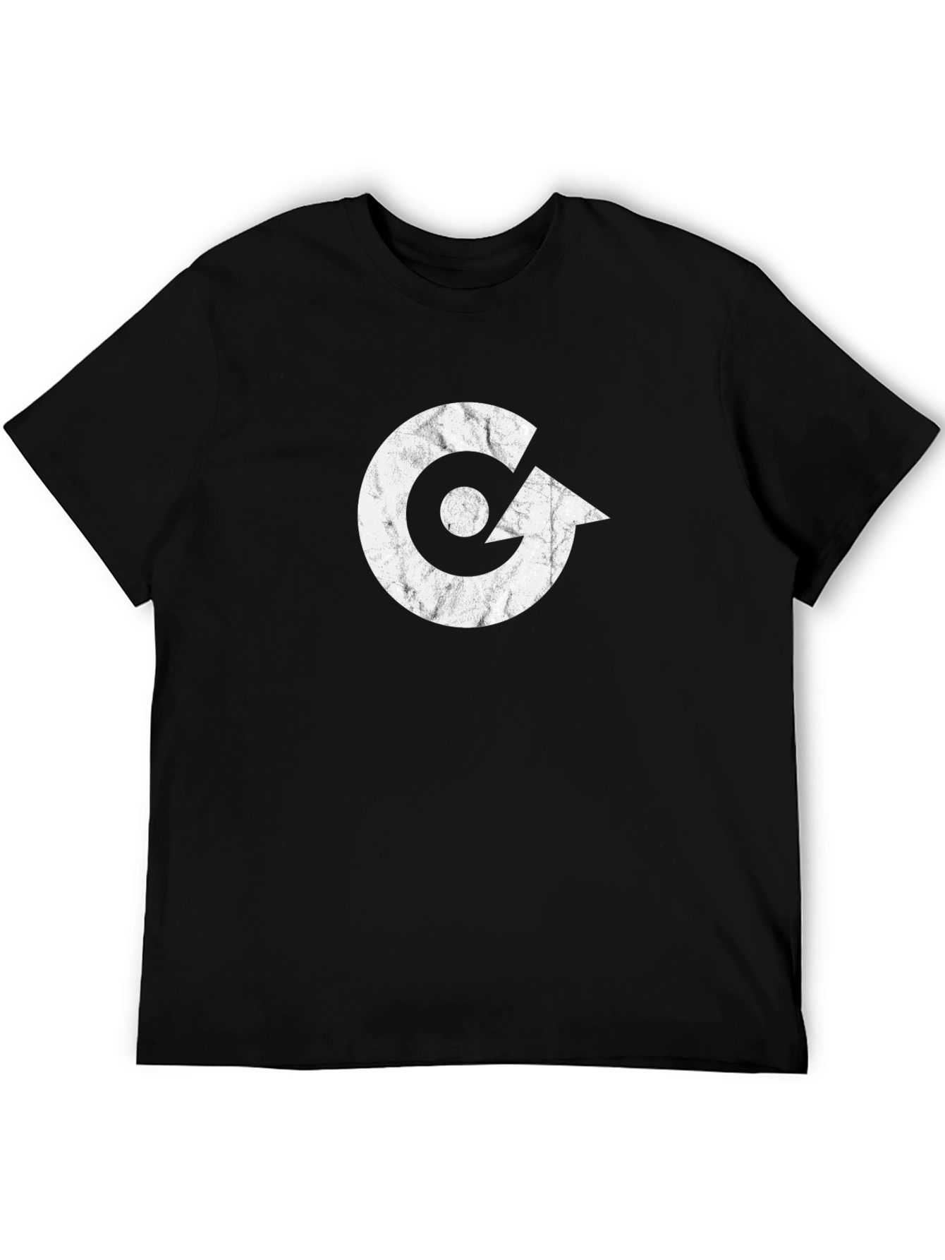 Modern Graphic Tee - White Logo on Black
