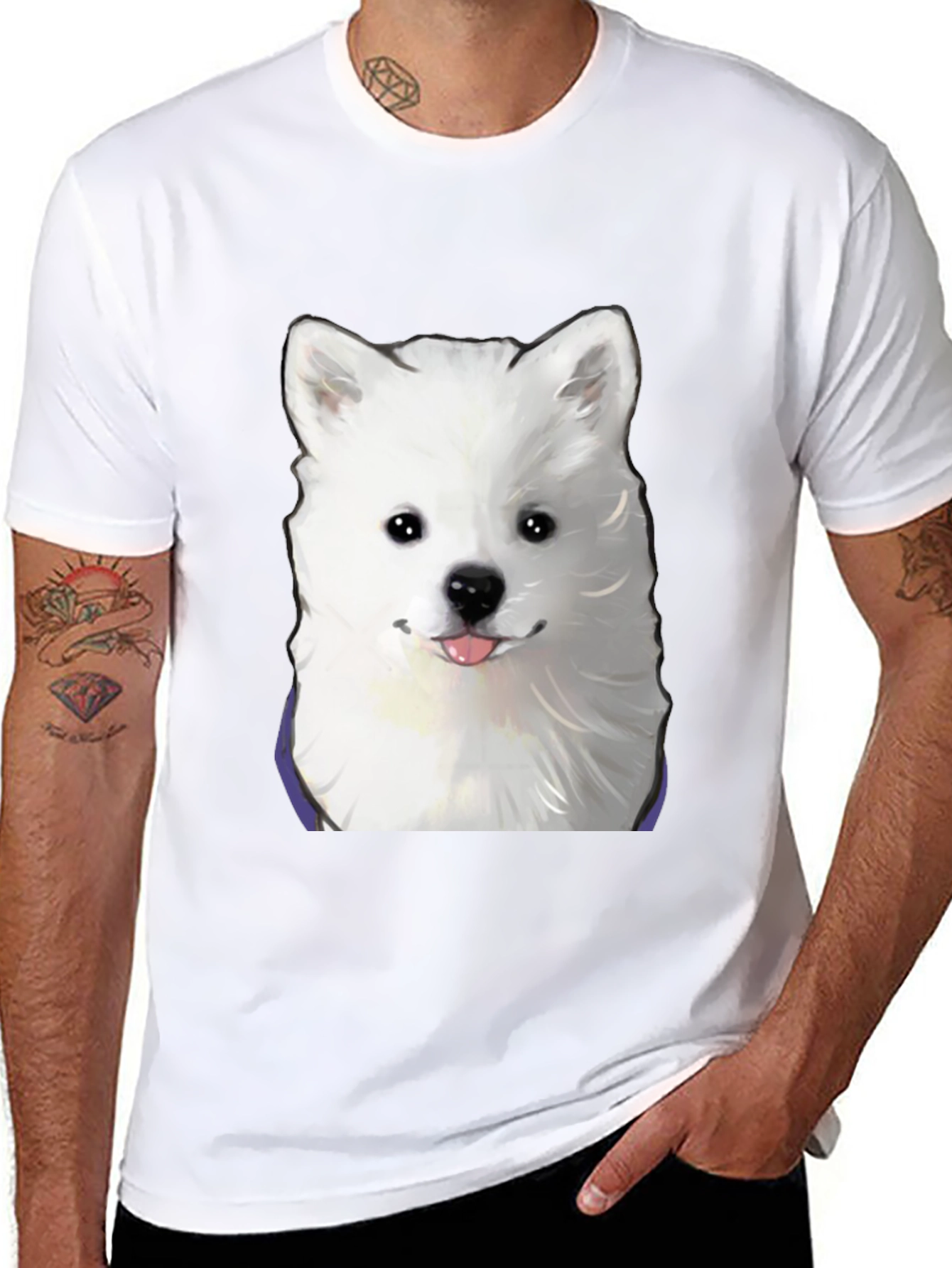Cute Dog Graphic Tee - Soft Cotton Comfort