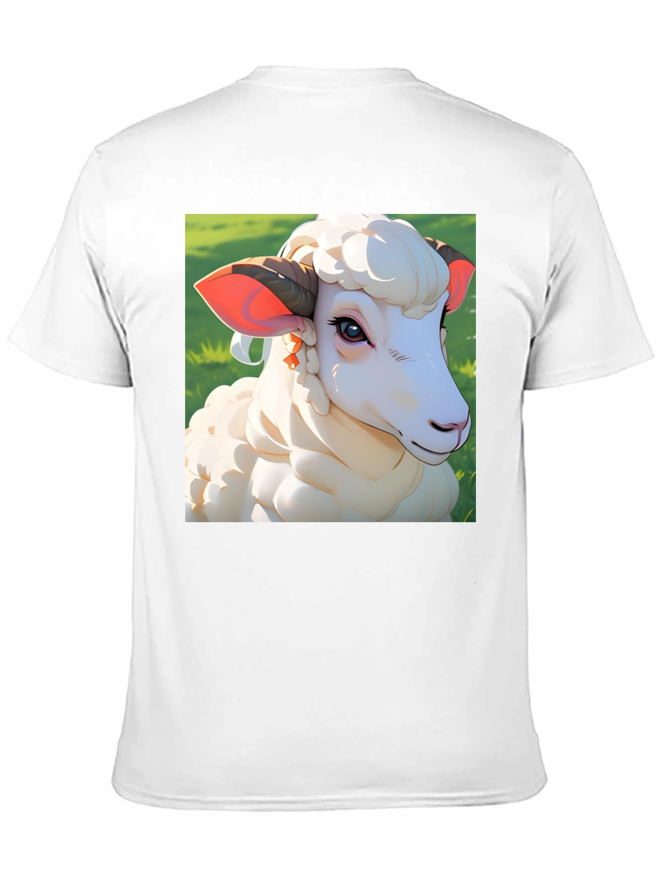 Artistic Sheep Graphic Tee - Stylish Animal Design