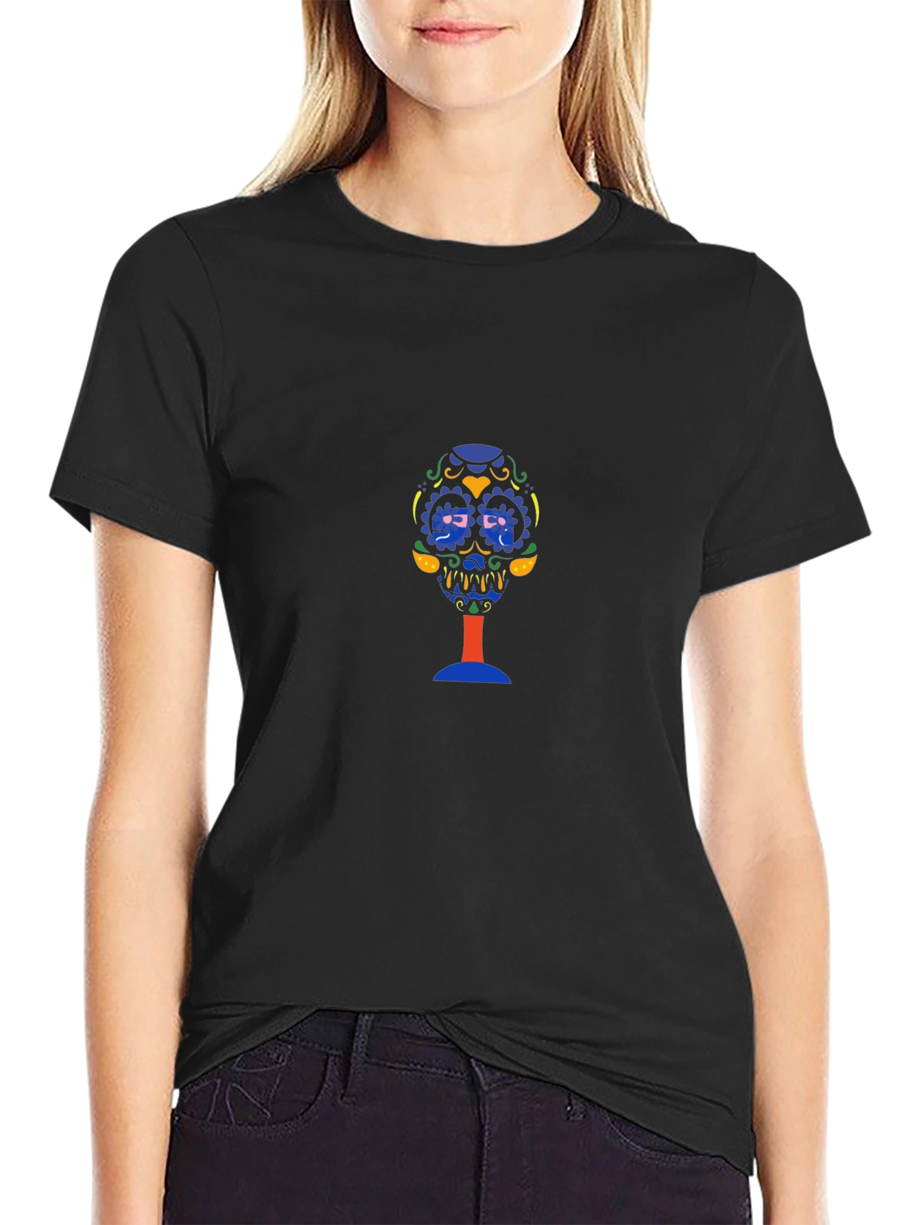 Skull Graphic Tee - Black T-Shirt