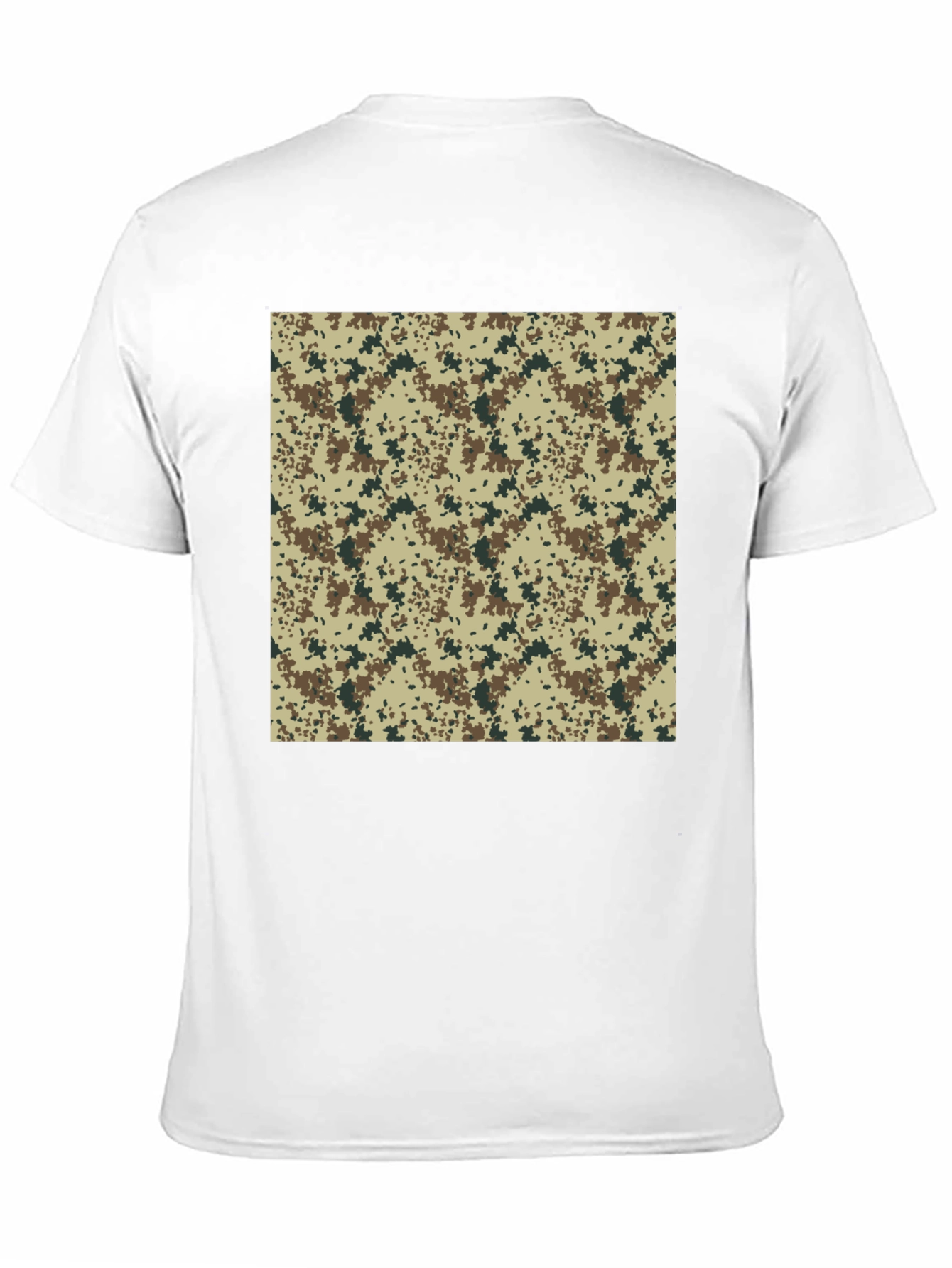 Camouflage Print Black T-Shirt