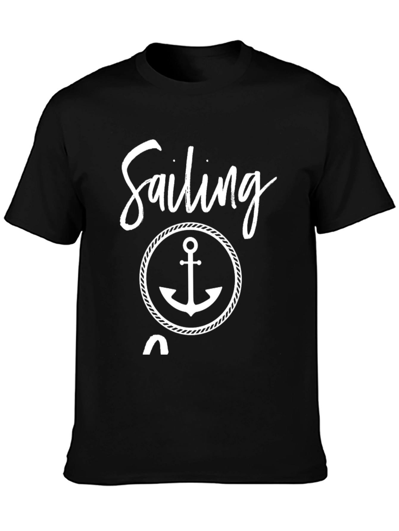 Sailing Anchor Graphic Tee - Nautical Style