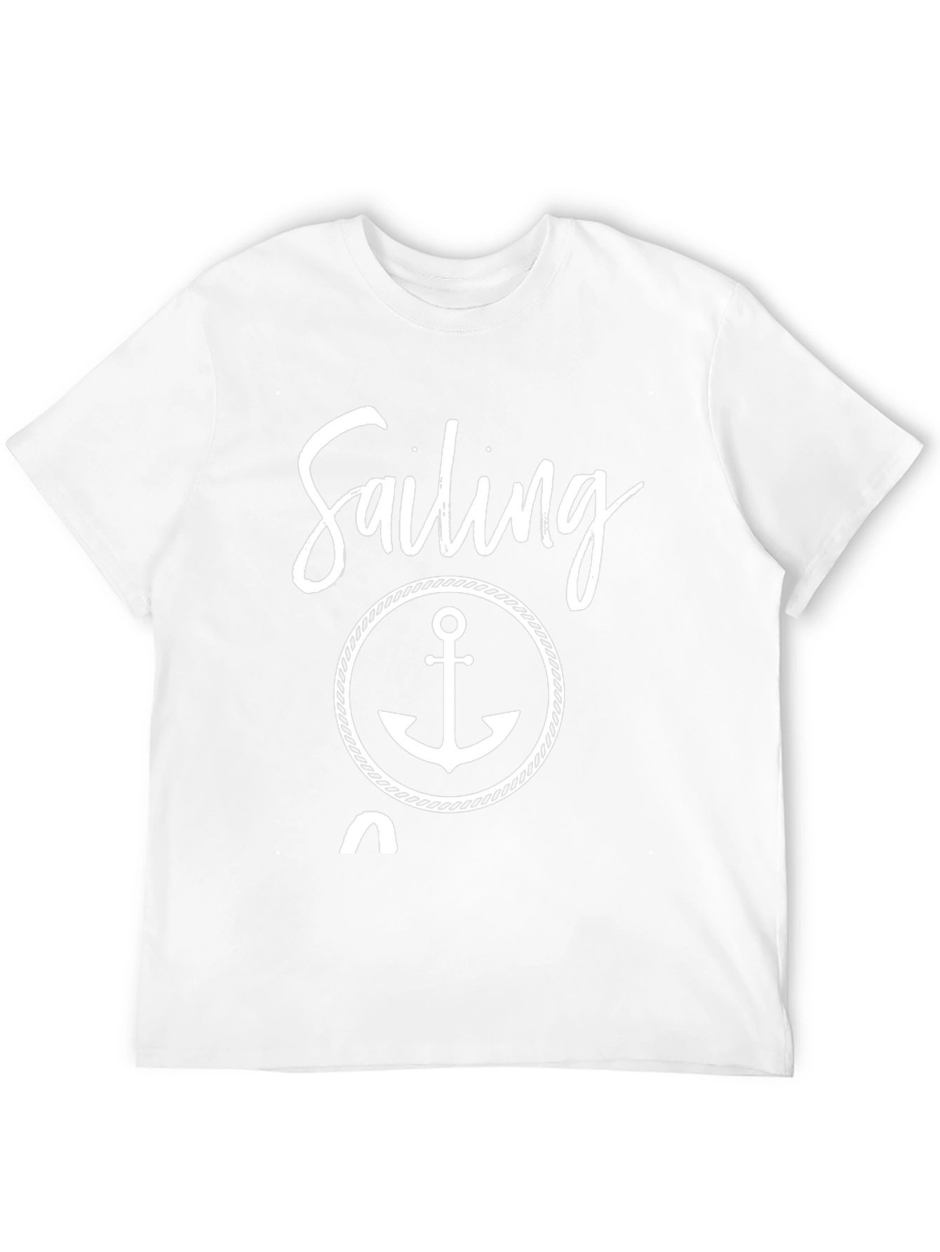 Sailing Anchor Graphic Tee - Nautical Style
