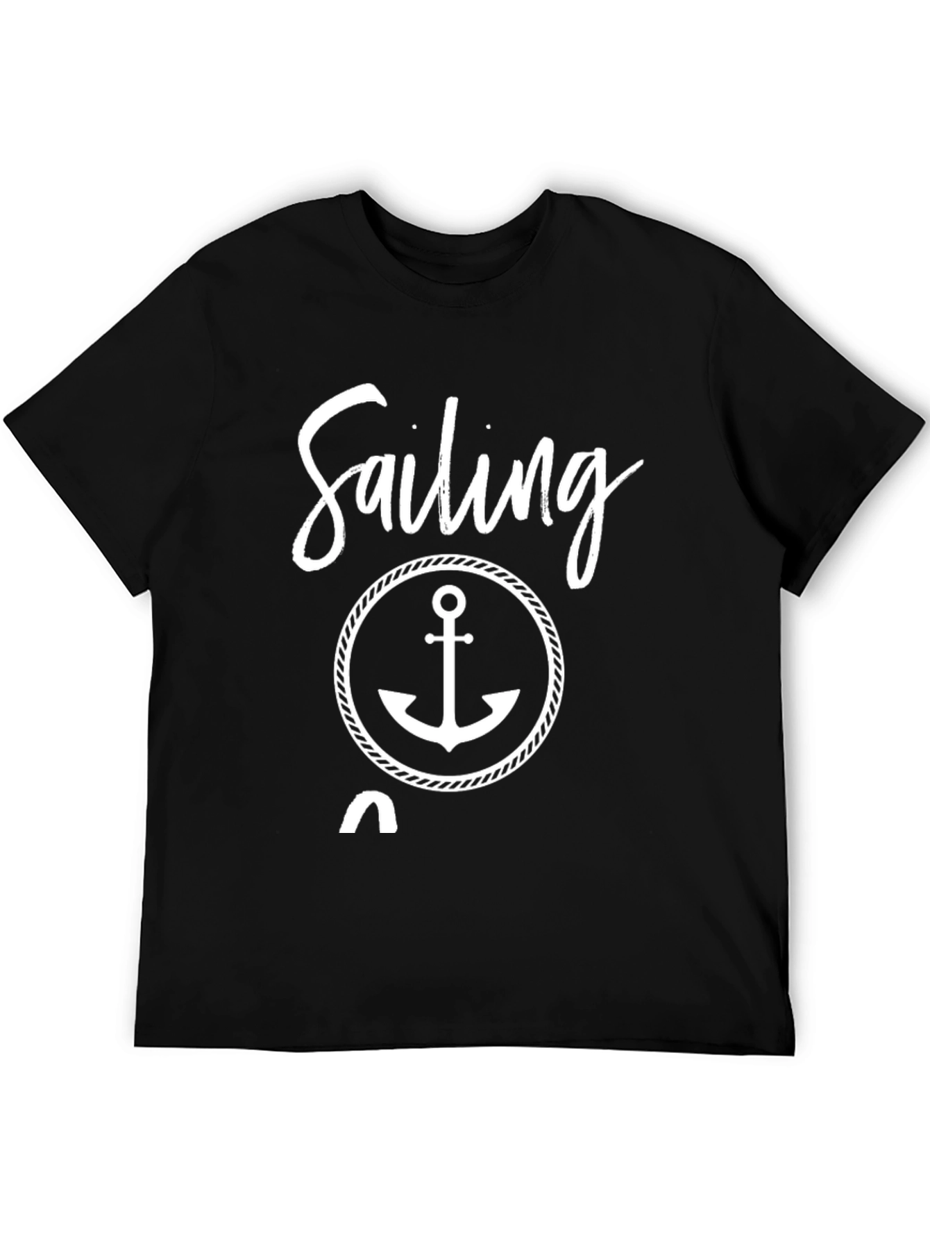 Sailing Anchor Graphic Tee - Nautical Style