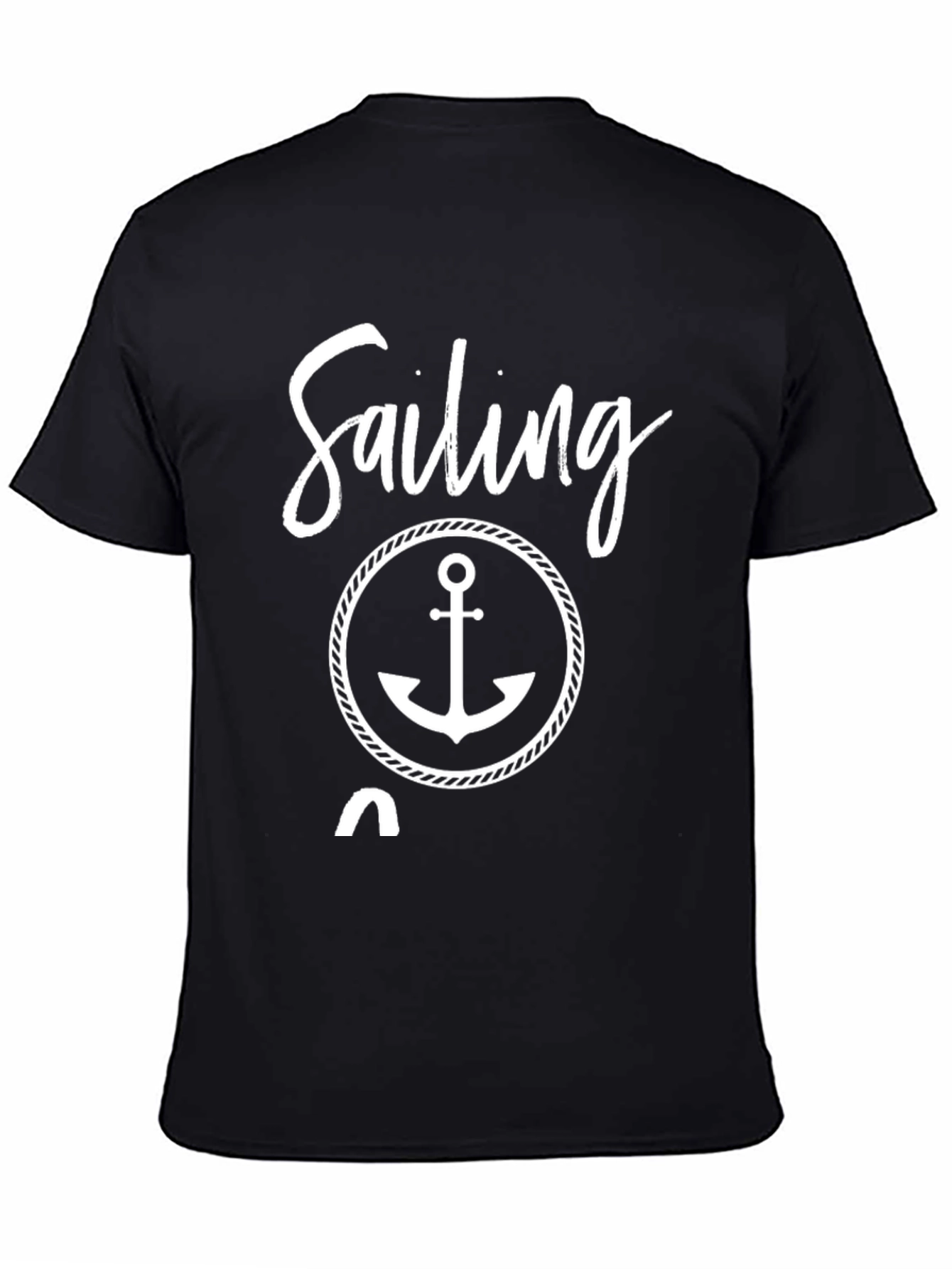 Sailing Anchor Graphic Tee - Nautical Style