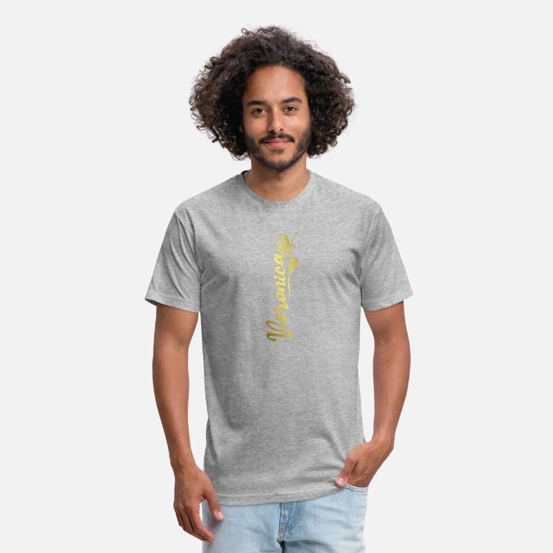 Veronica Name Faux Gold Tulip Flourish