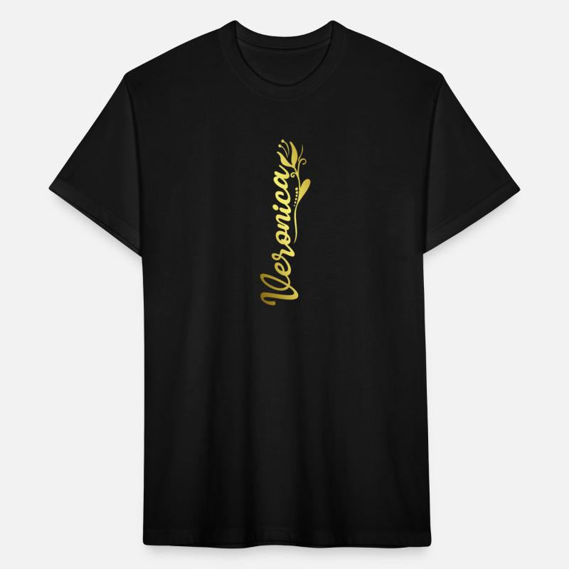 Veronica Name Faux Gold Tulip Flourish