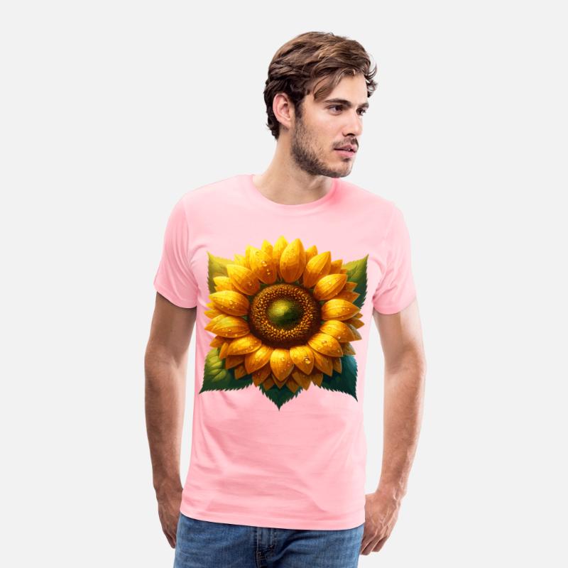 Vibrant Sunflower With Dew Drops
