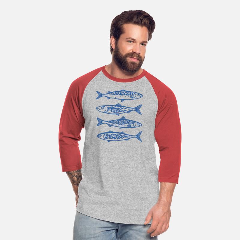 Vintage Blue Sardines – Mediterranean Fish Print