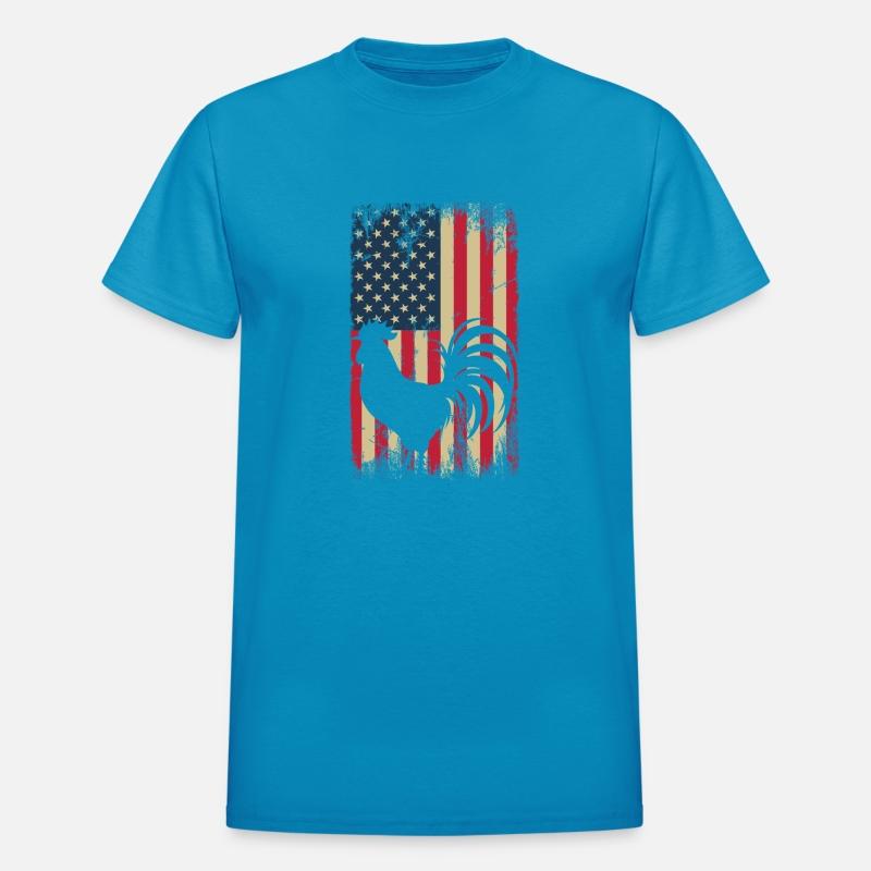 Vintage US Flag Cock Fight Gamefowl American