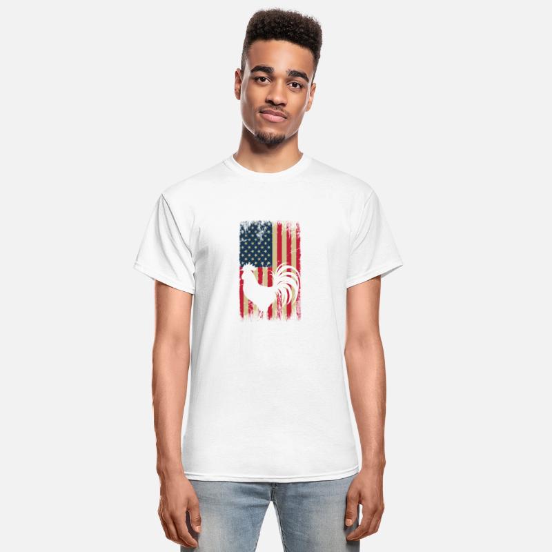 Vintage US Flag Cock Fight Gamefowl American