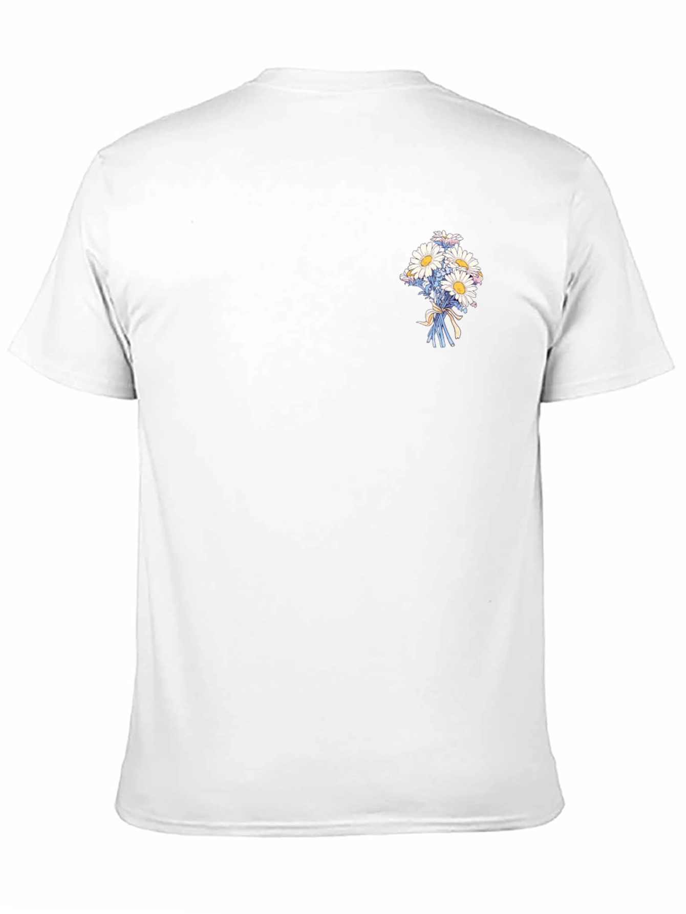 Daisy Bouquet Graphic Tee - Black Casual Shirt