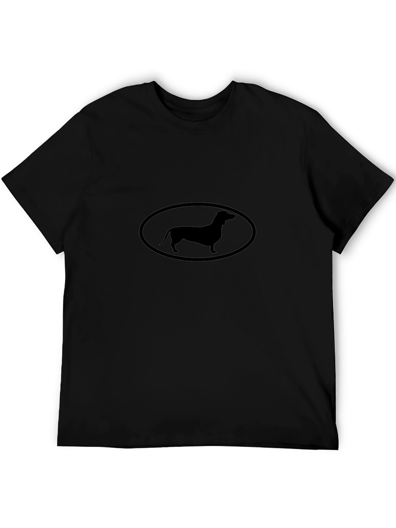 Dachshund Silhouette T-Shirt - Black
