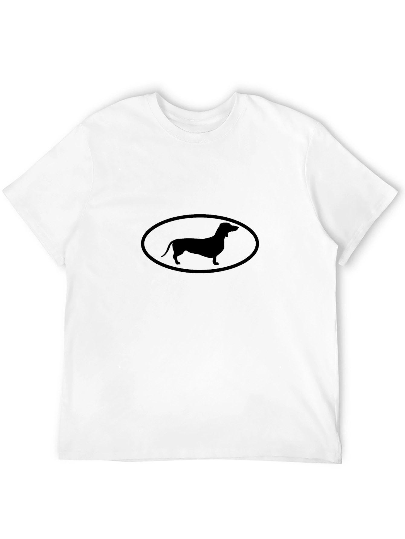 Dachshund Silhouette T-Shirt - Black