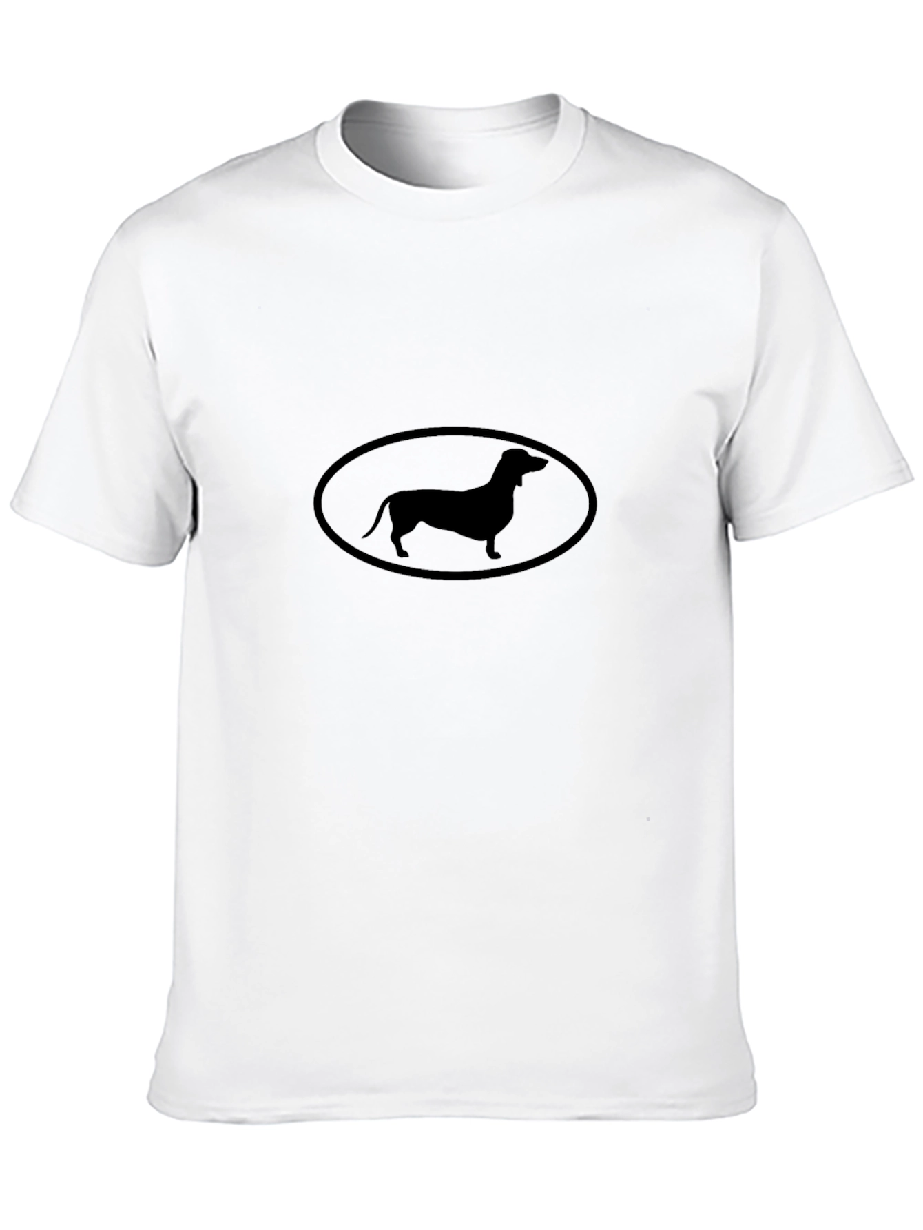 Dachshund Silhouette T-Shirt - Black