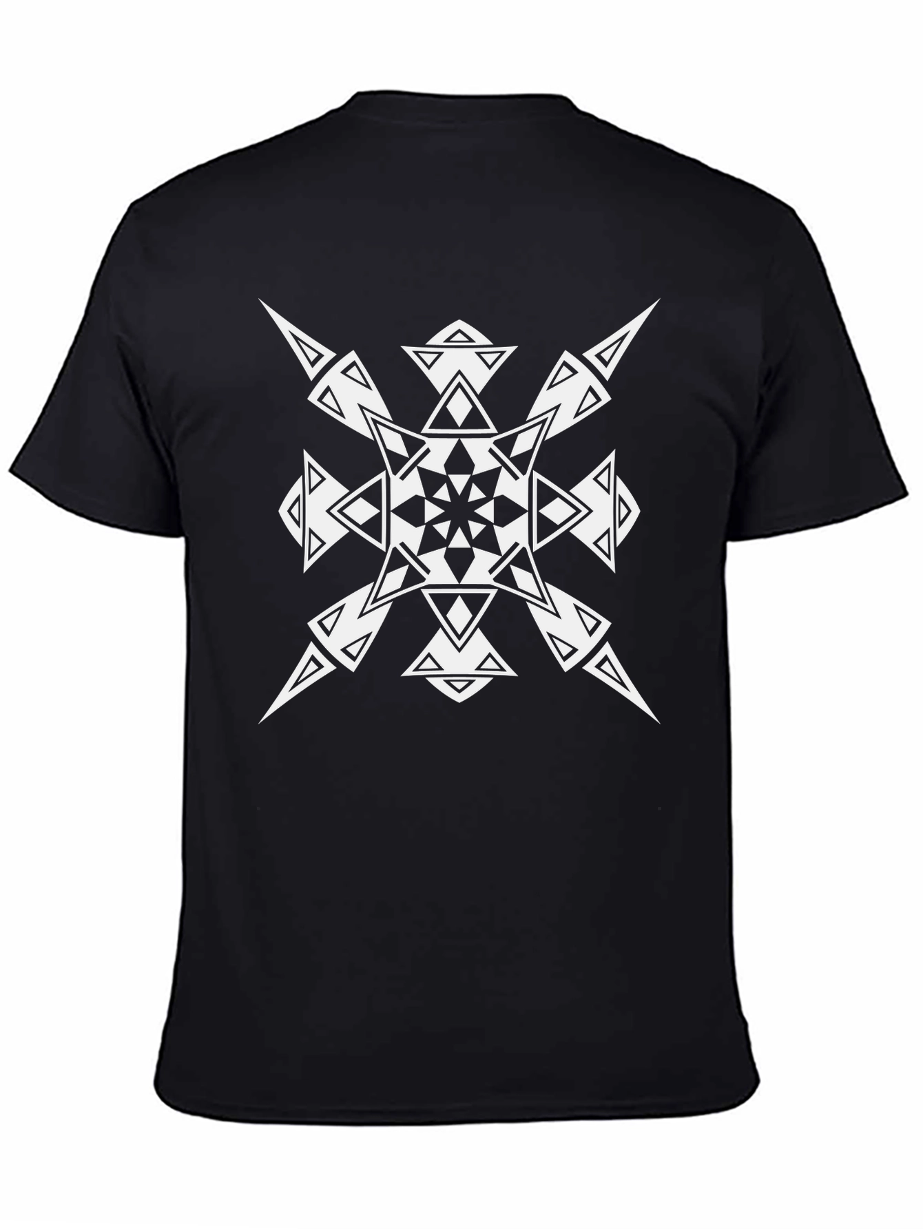 Geometric Black T-Shirt