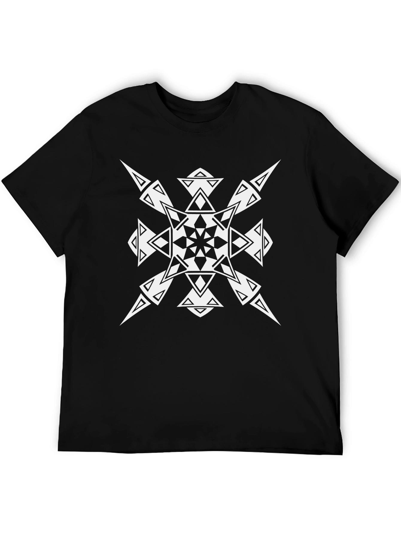 Geometric Black T-Shirt