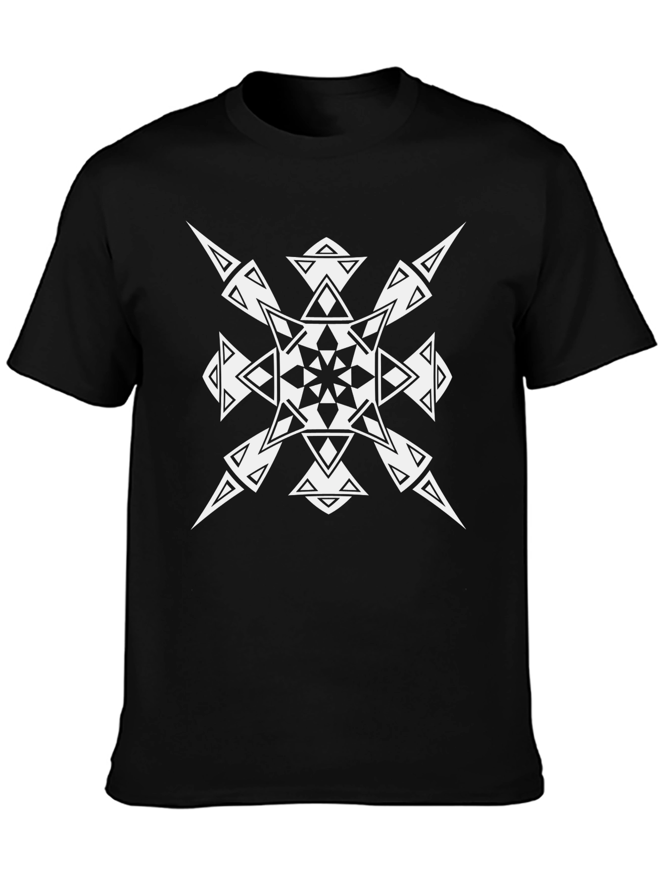 Geometric Black T-Shirt