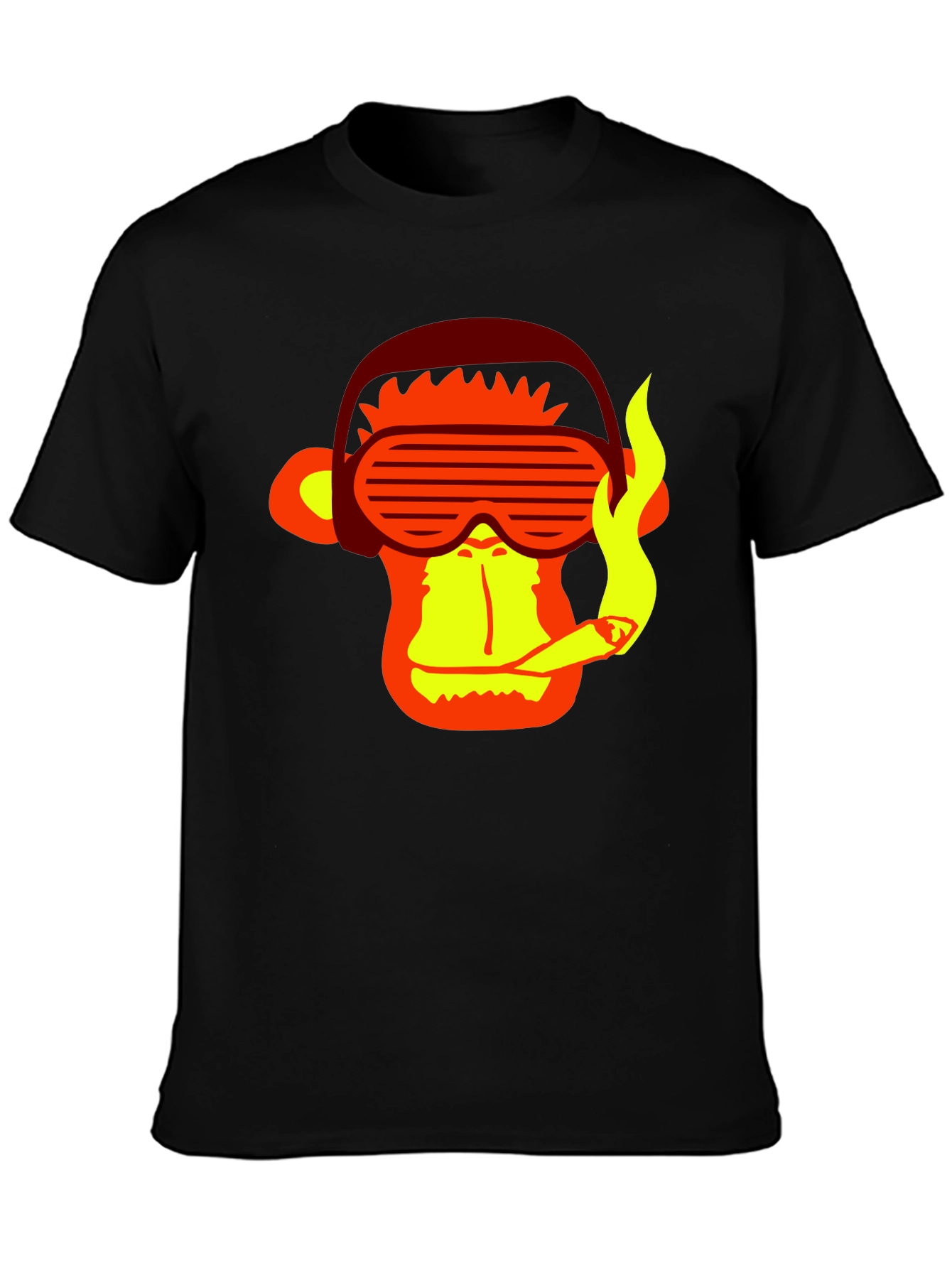 Cool Monkey Graphic Tee - Stylish Black T-Shirt