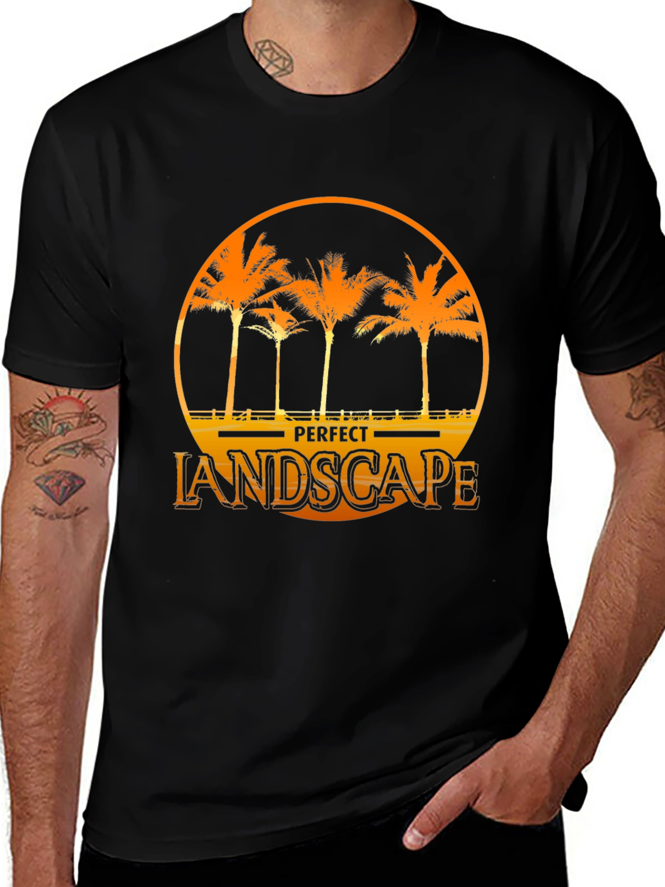 Palm Tree Graphic Tee - Perfect Landscape