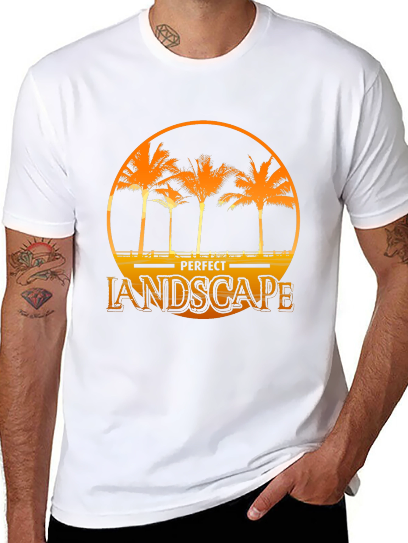 Palm Tree Graphic Tee - Perfect Landscape