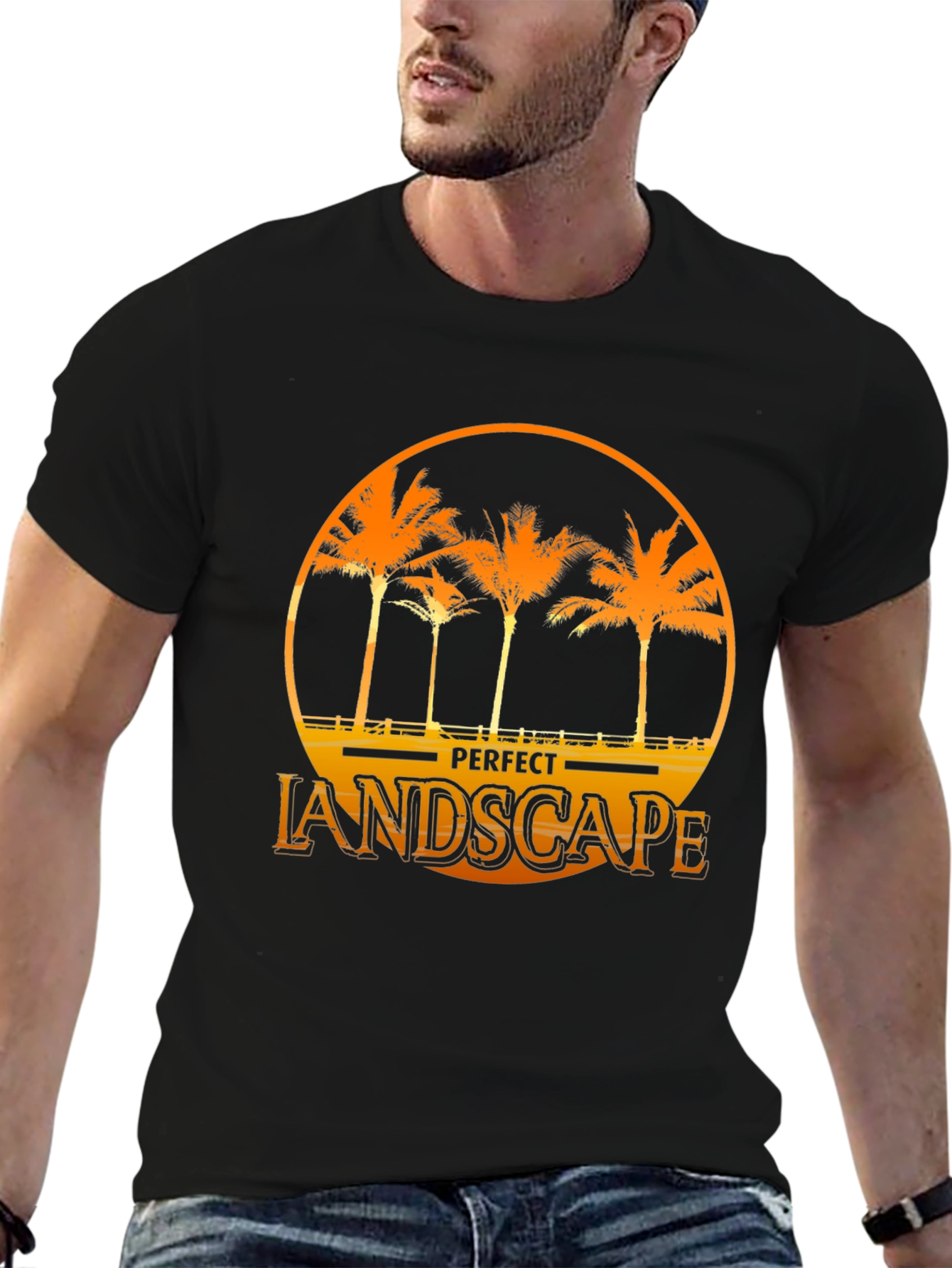 Palm Tree Graphic Tee - Perfect Landscape