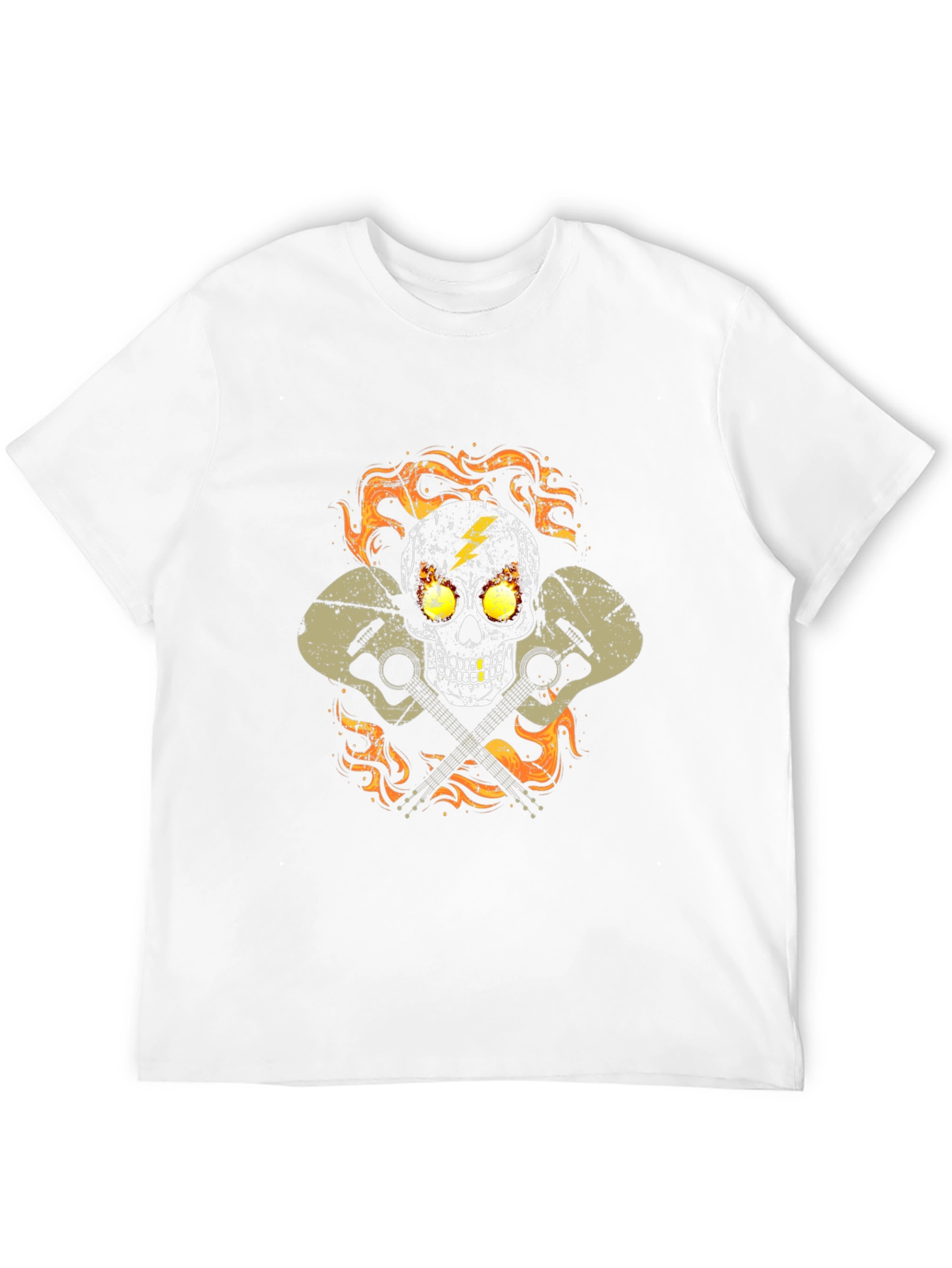 Skull & Guitars Graphic T-Shirt