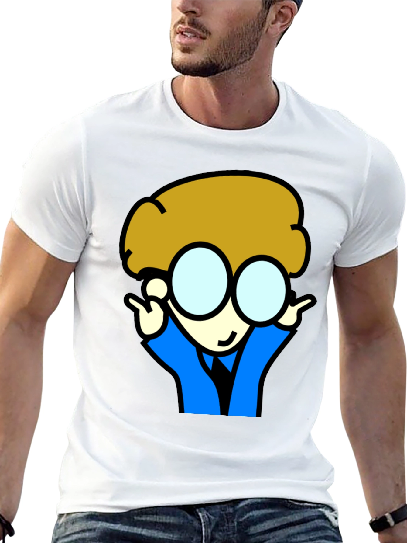 Cartoon Character T-Shirt - Black