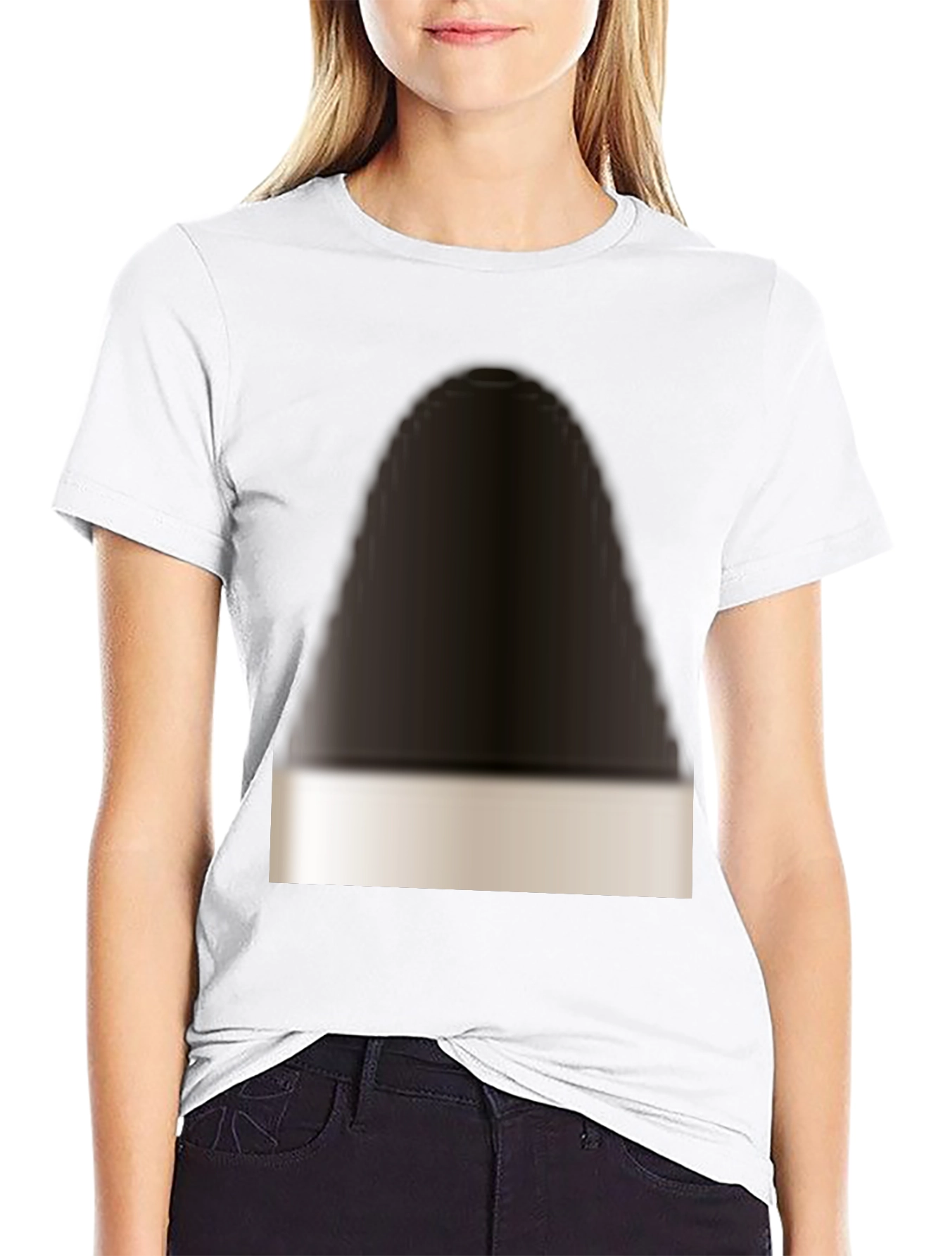Modern Black T-Shirt with Abstract Design