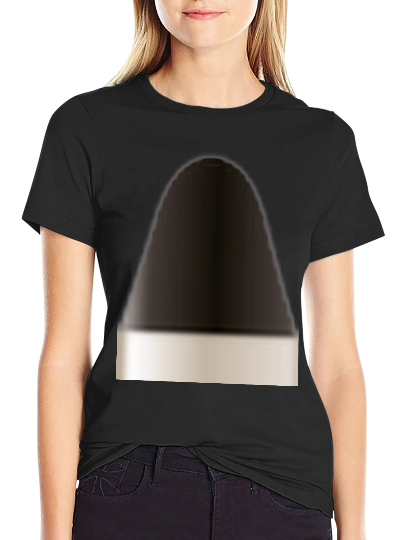 Modern Black T-Shirt with Abstract Design