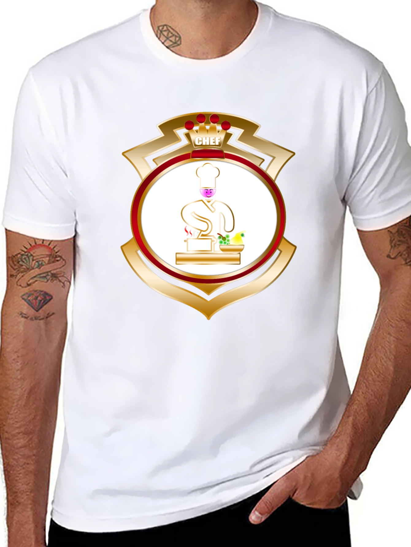 Chef Shield Graphic Tee - Culinary Pride