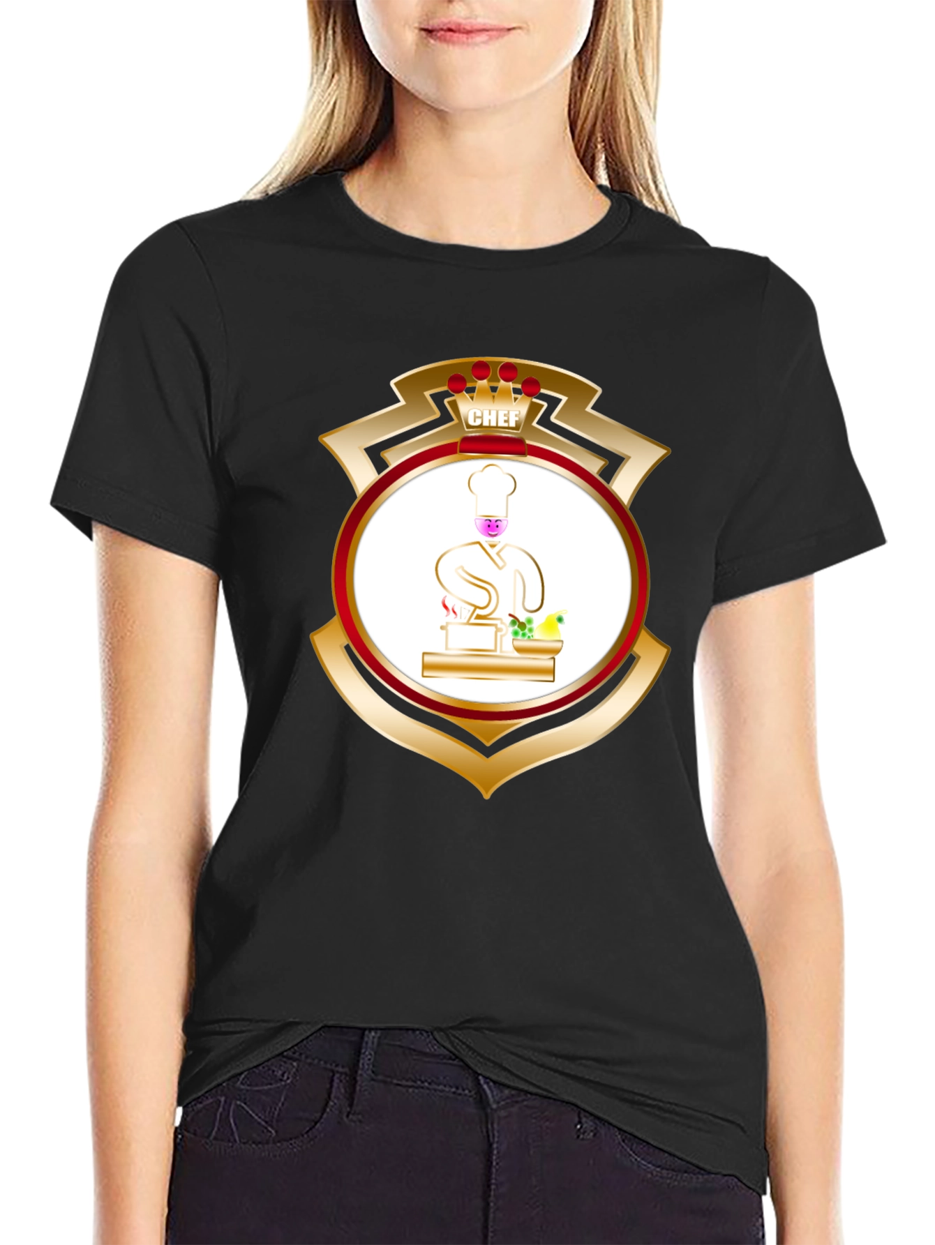Chef Shield Graphic Tee - Culinary Pride