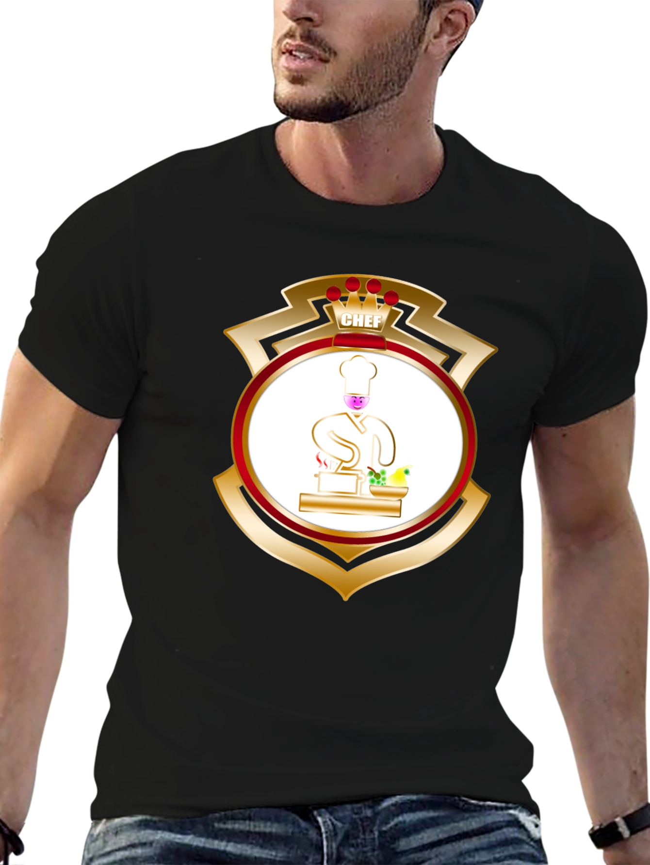 Chef Shield Graphic Tee - Culinary Pride