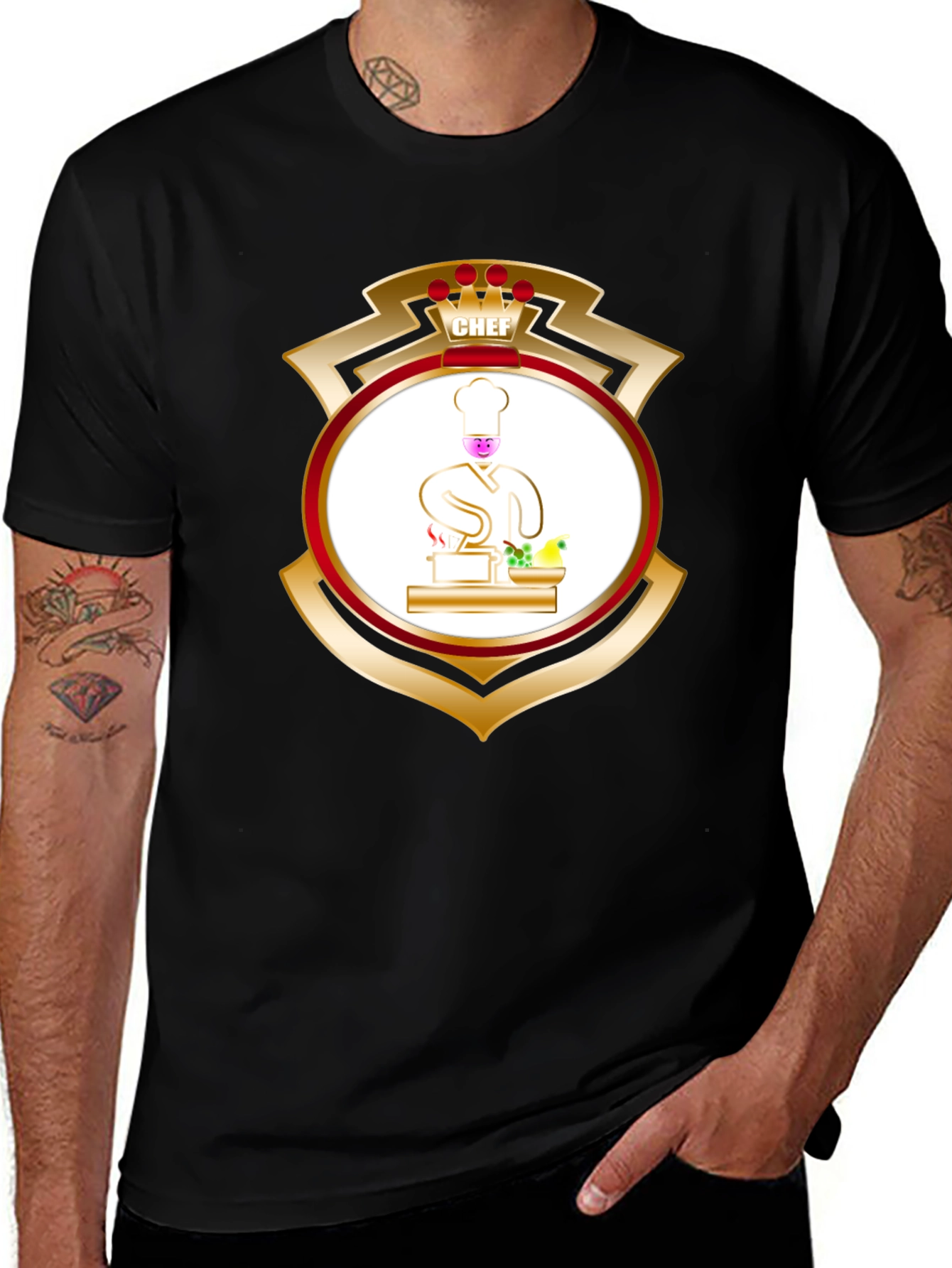 Chef Shield Graphic Tee - Culinary Pride