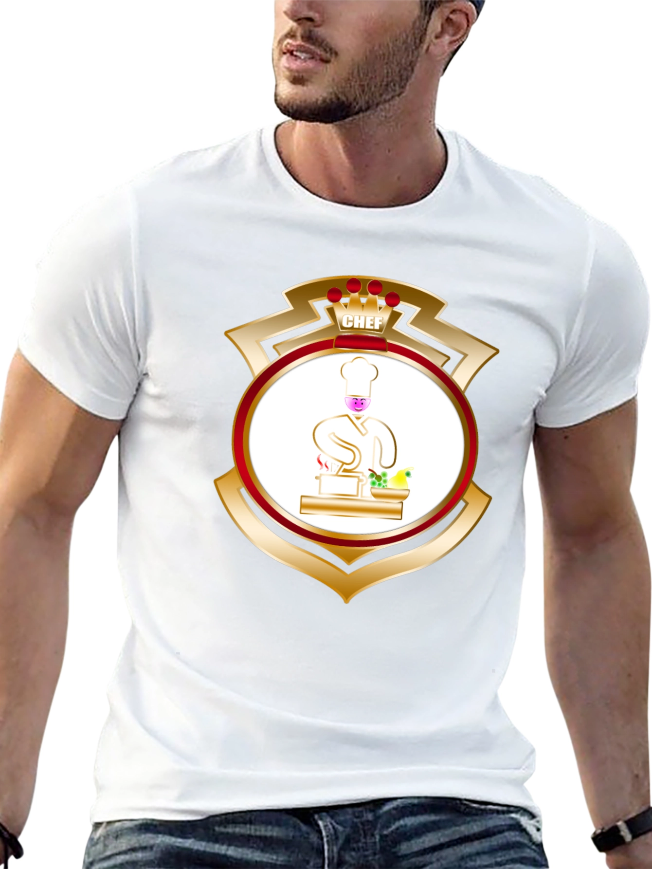 Chef Shield Graphic Tee - Culinary Pride