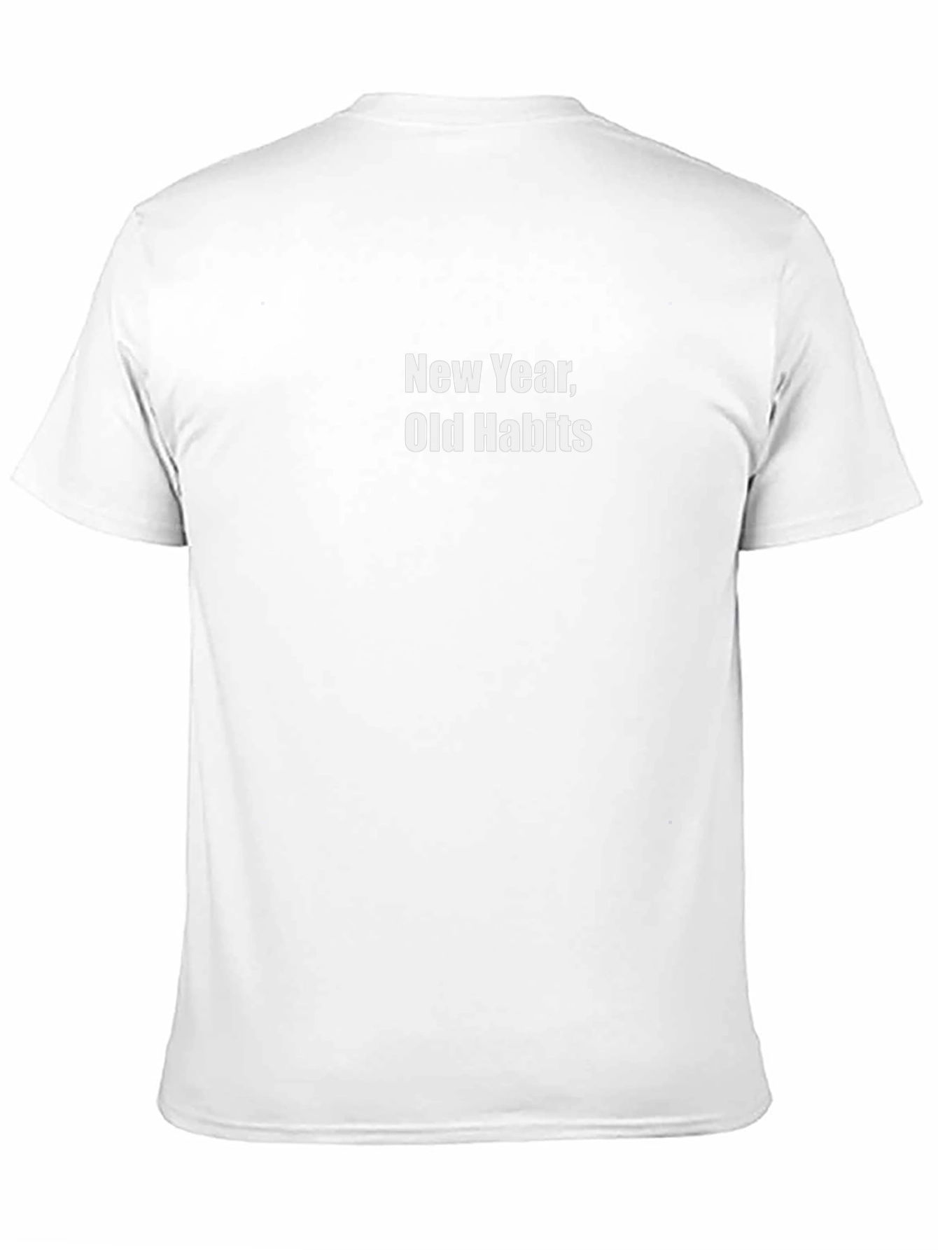 New Year Old Habits - Black T-Shirt