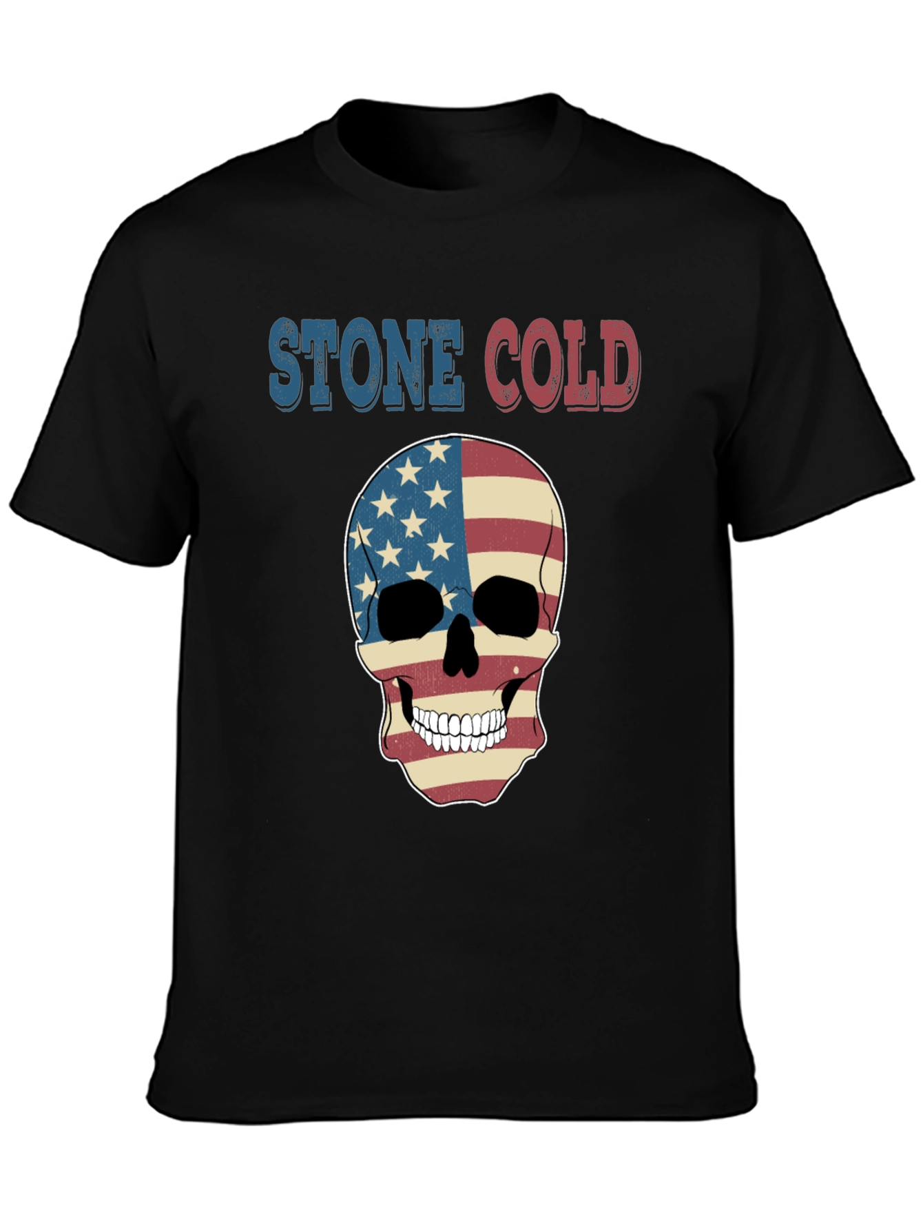 Stone Cold Skull Flag Graphic Tee