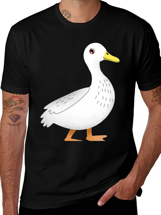 Duck Graphic Tee - Casual Black T-Shirt